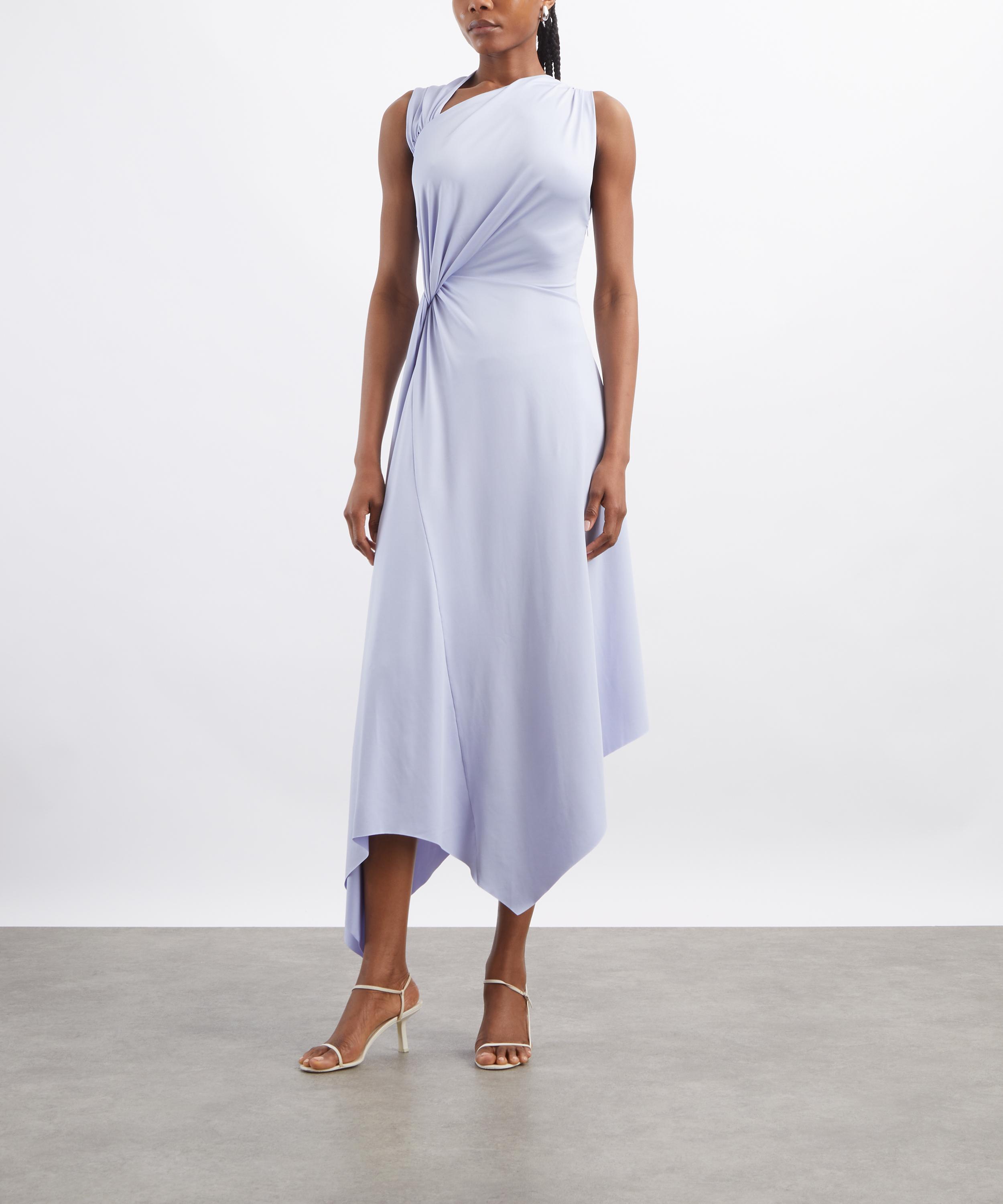 Victoria Beckham - Cloud Blue Asymmetric Midi Dress image number 2