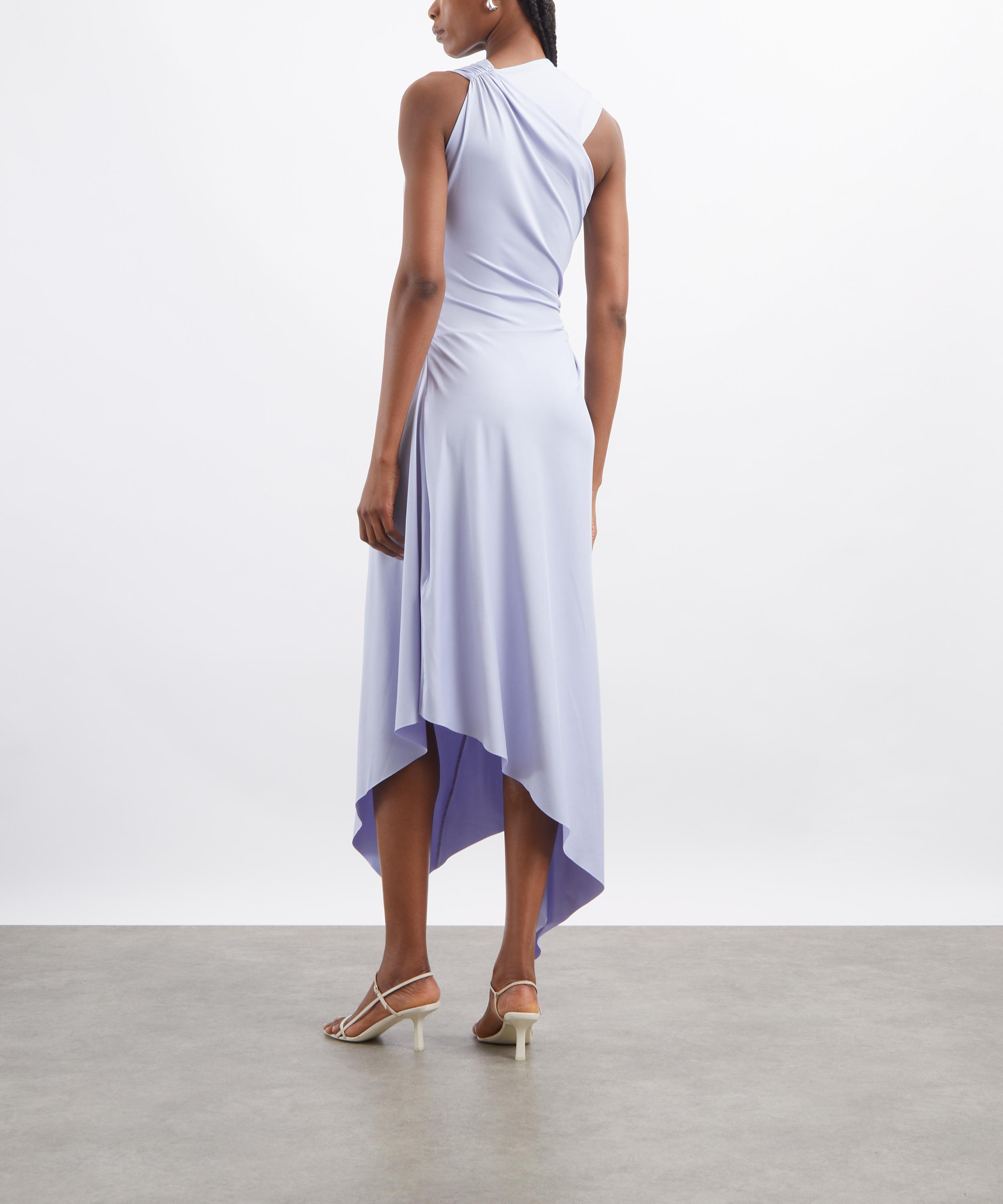 Victoria Beckham - Cloud Blue Asymmetric Midi Dress image number 3
