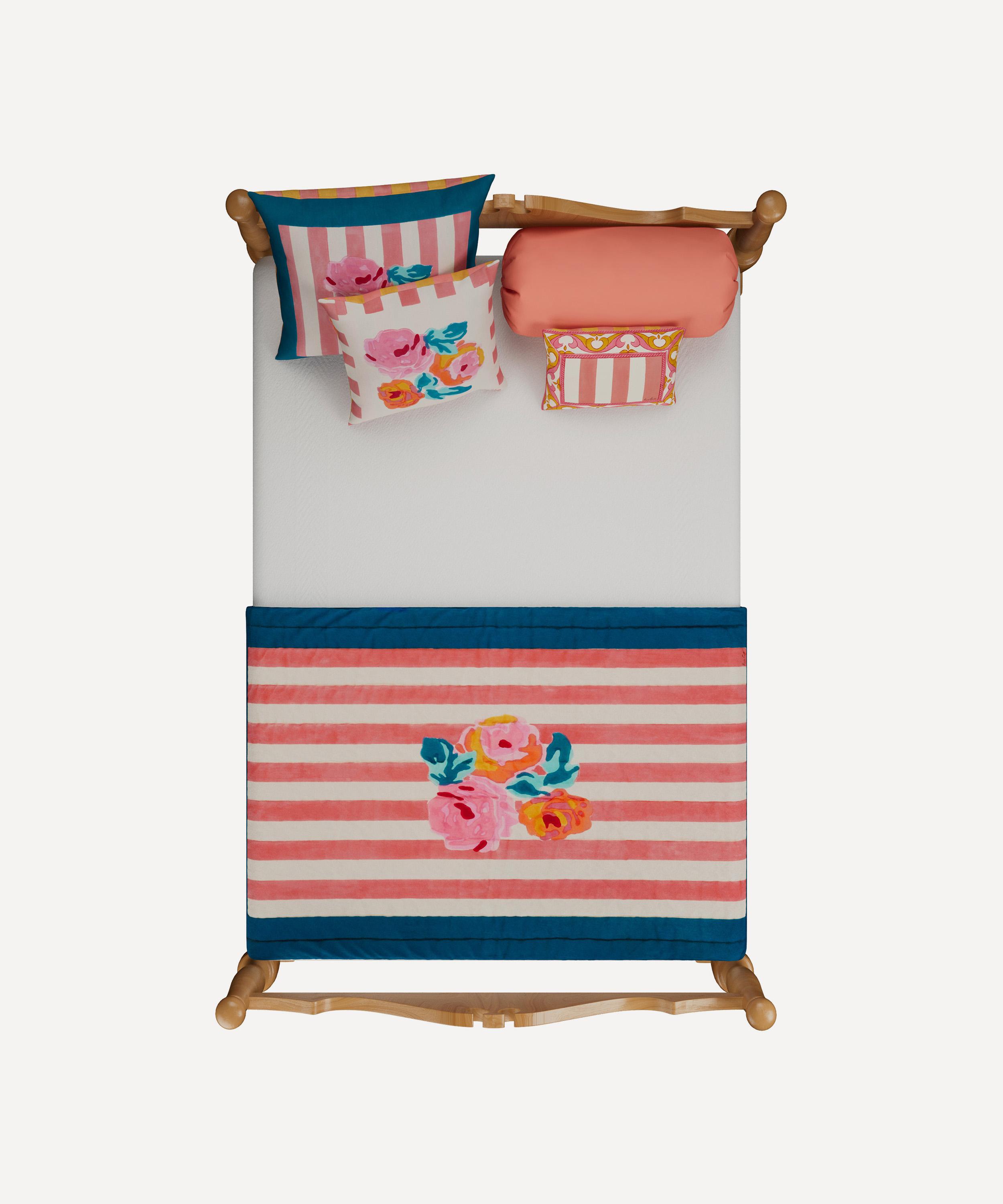 Lisa Corti - Positano Red Tiles Rectangular Cushion image number 1