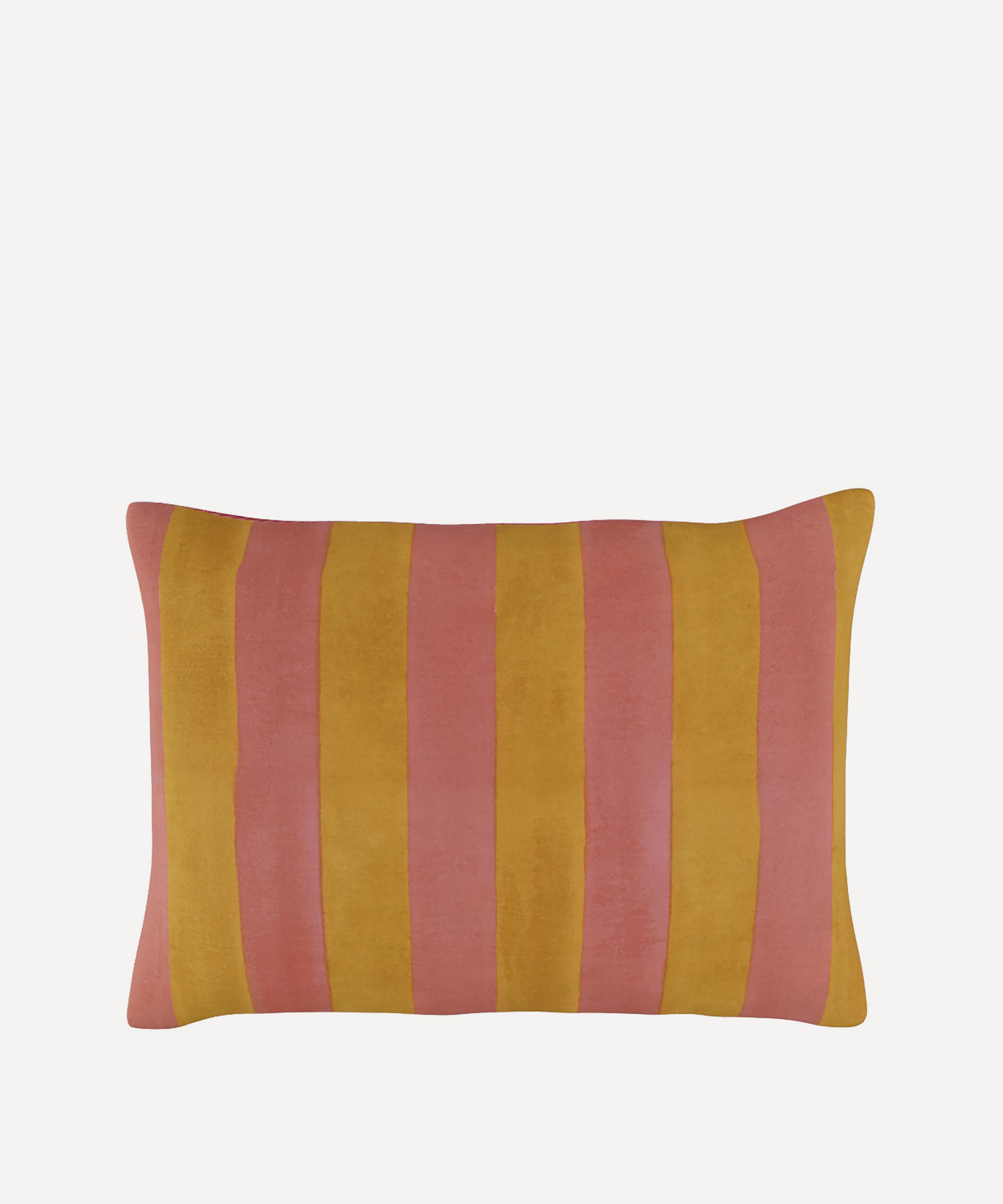 Lisa Corti - Positano Red Tiles Rectangular Cushion image number 2