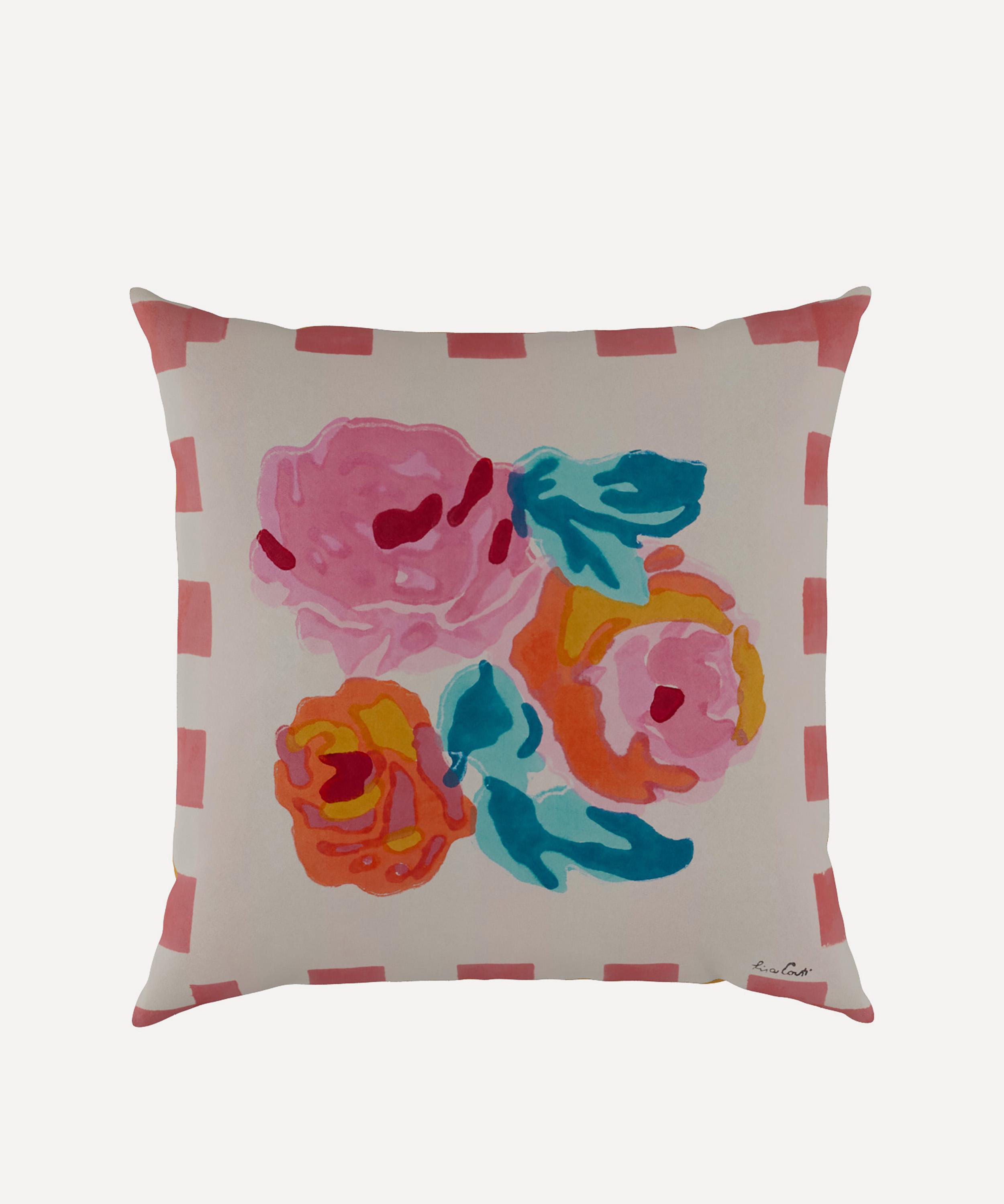 Lisa Corti - Positano Red Tiles Square Cushion