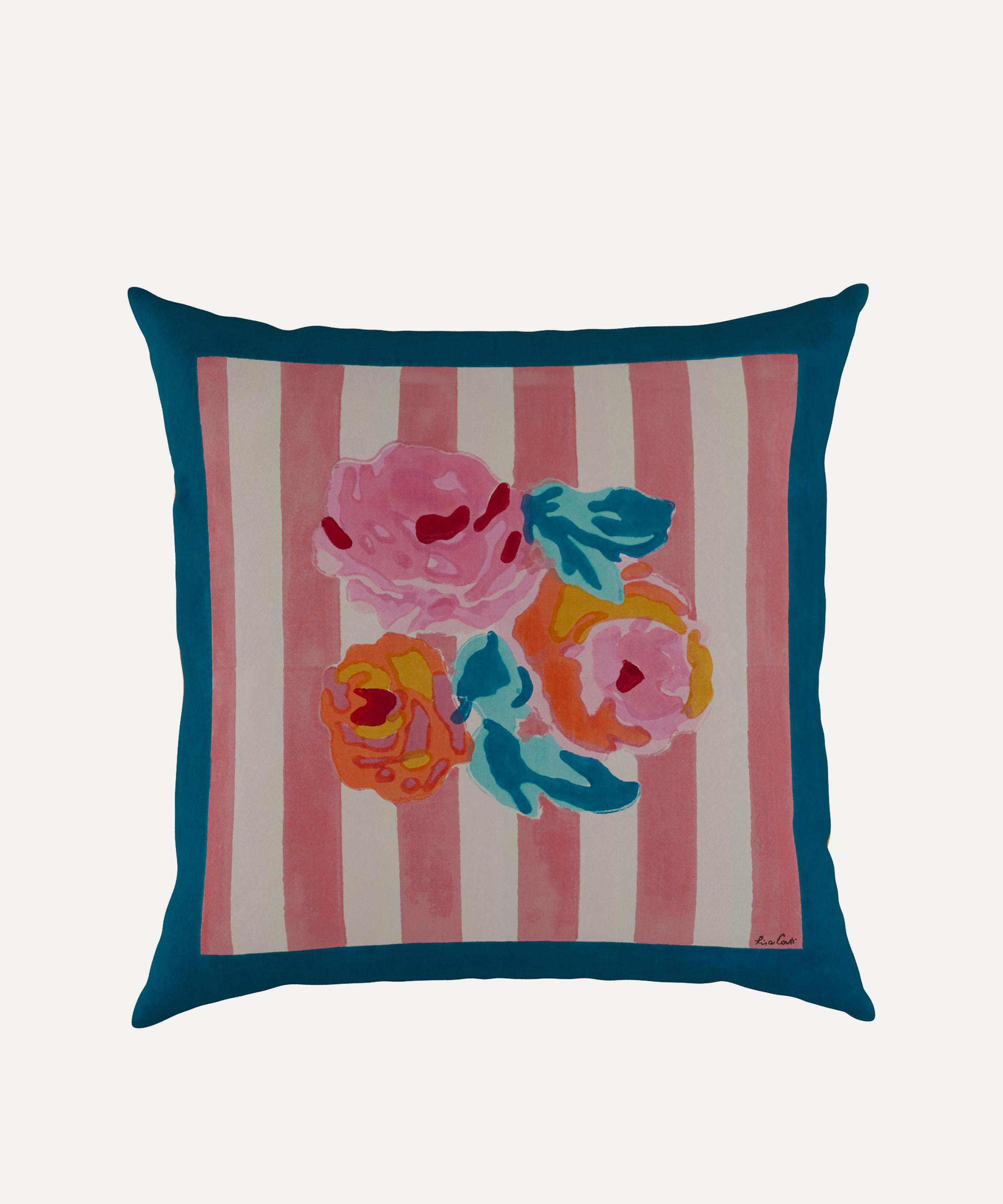 Lisa Corti - Positano Red Tiles Square Cushion
