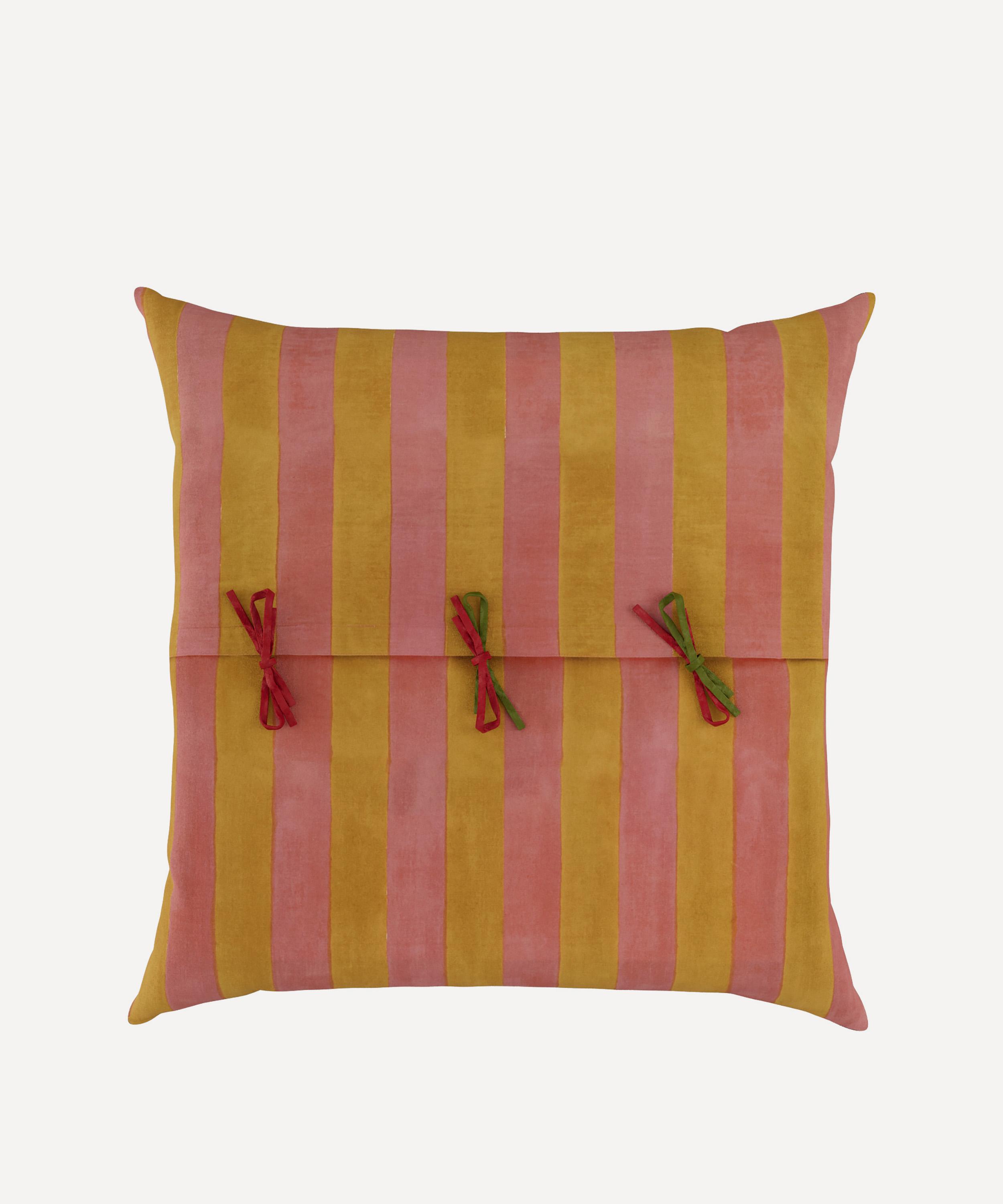 Lisa Corti - Positano Red Tiles Square Cushion image number 2