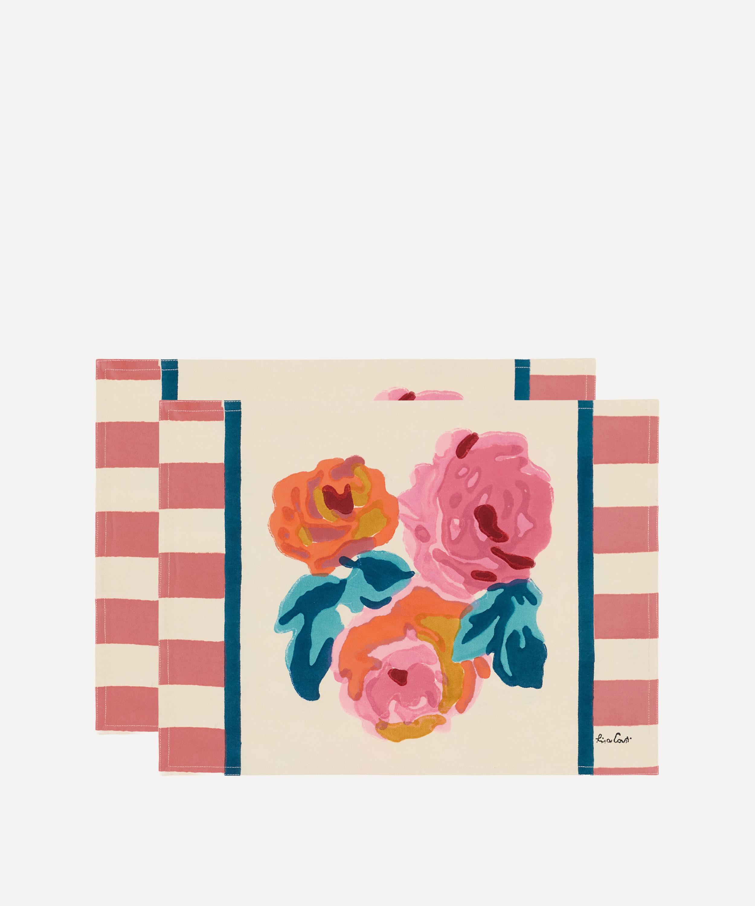 Lisa Corti - Positano Red Tiles Placemats Set of Two