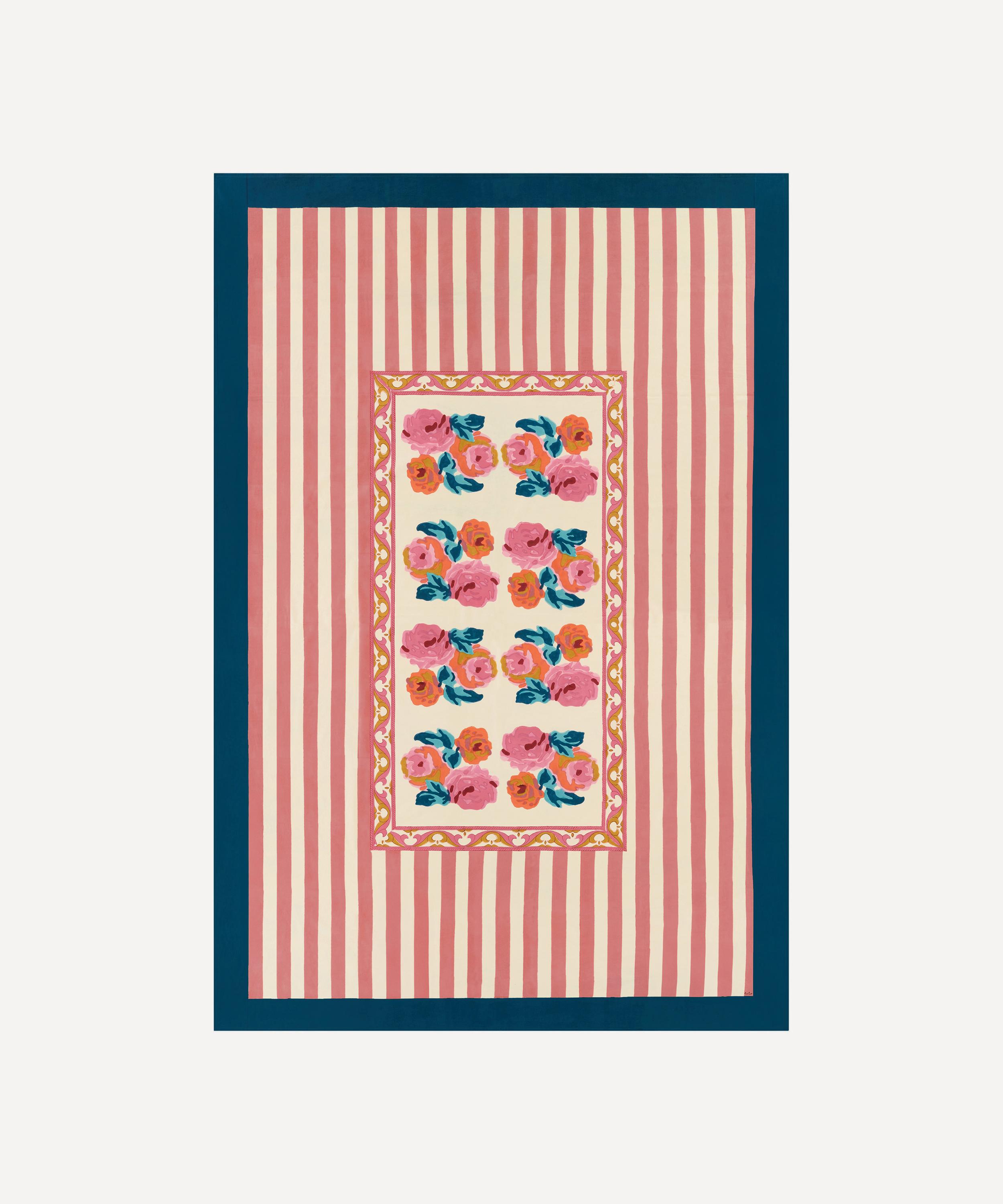 Lisa Corti - Nizam Stripes 180x270cm Cotton Tablecloth