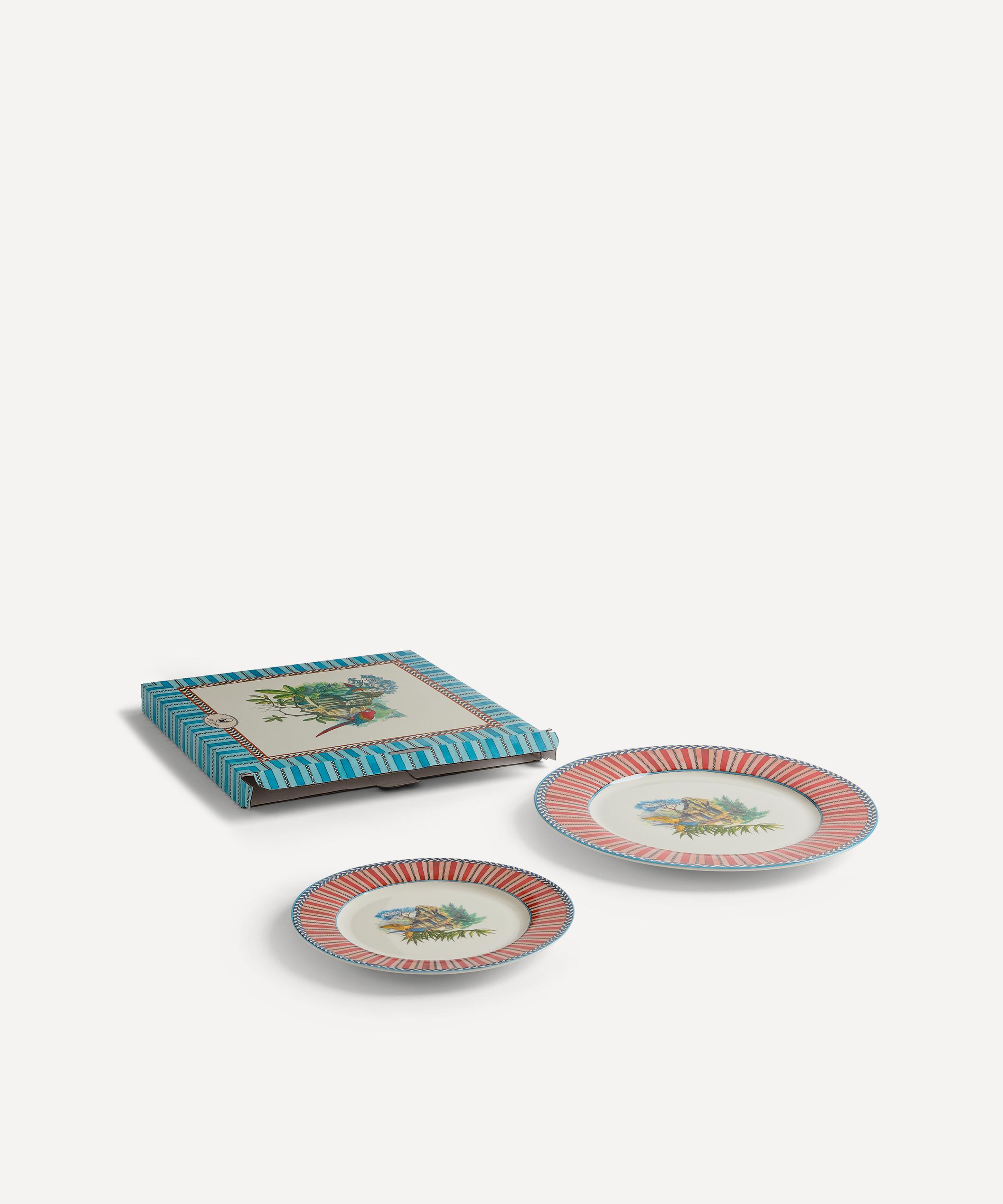 Lisa Corti - Jungle Parrot Dinner and Dessert Plates Set of Two image number 2