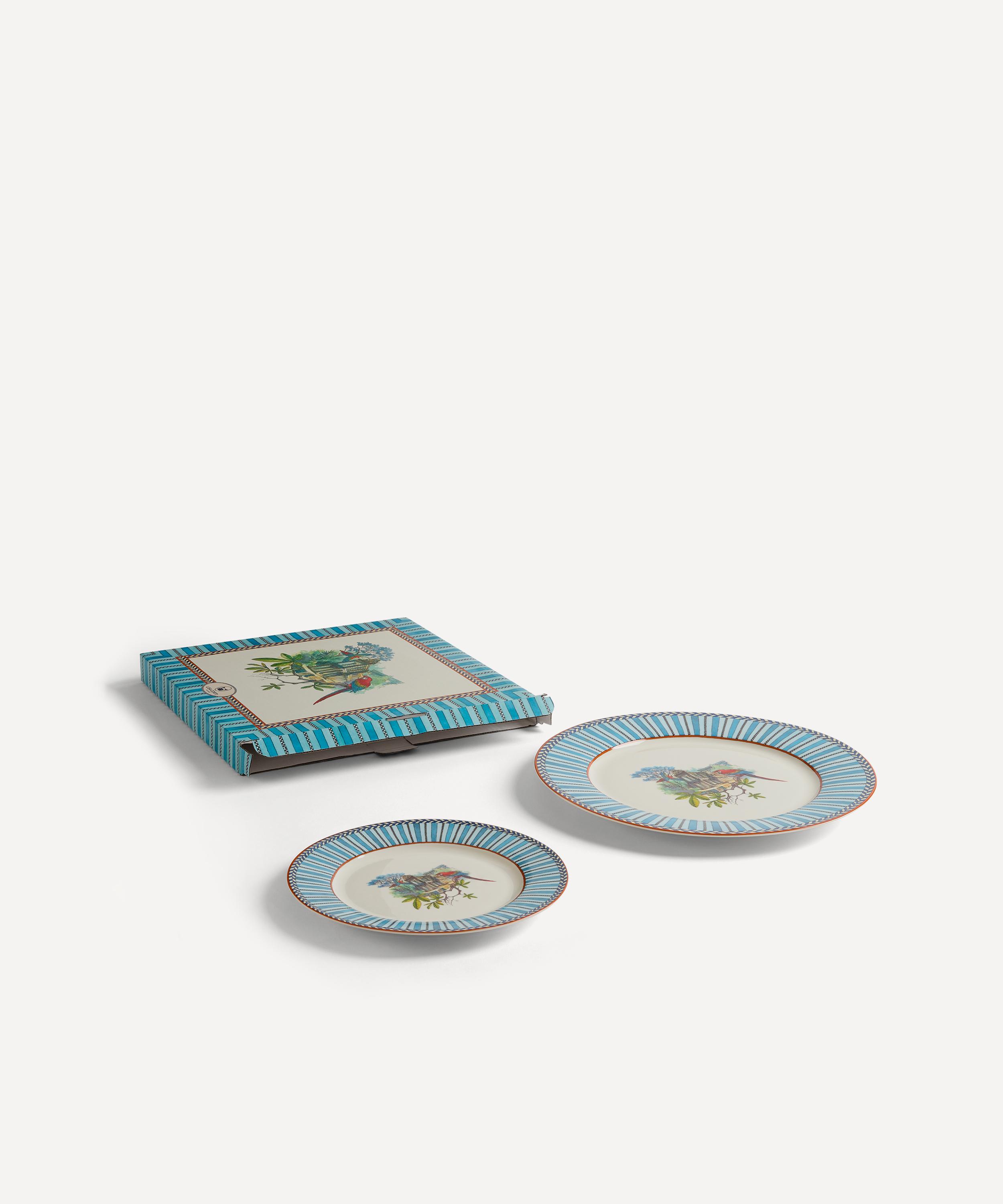 Lisa Corti - Jungle Parrot Dinner and Dessert Plates Set of Two image number 2