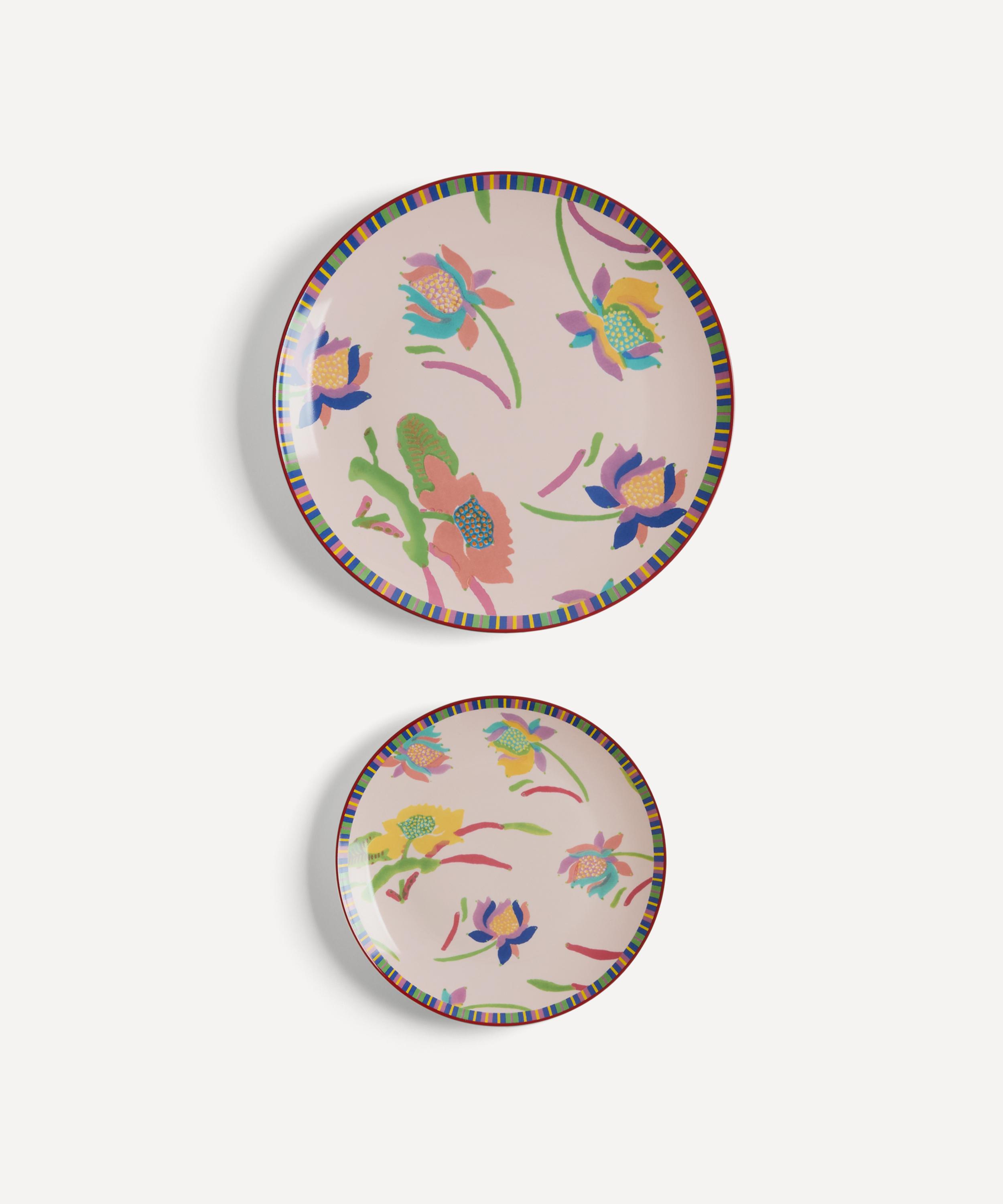 Lisa Corti - Japanese Floral Dinner and Dessert Plates Set of Two