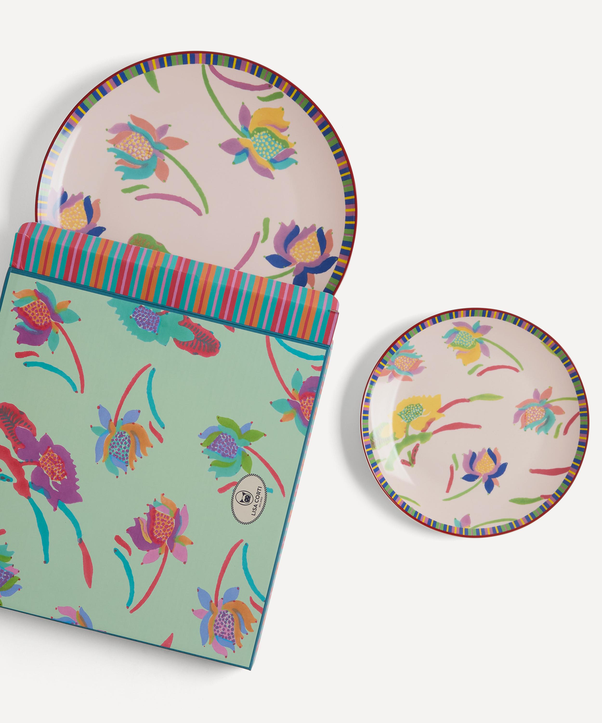 Lisa Corti - Japanese Floral Dinner and Dessert Plates Set of Two image number 1