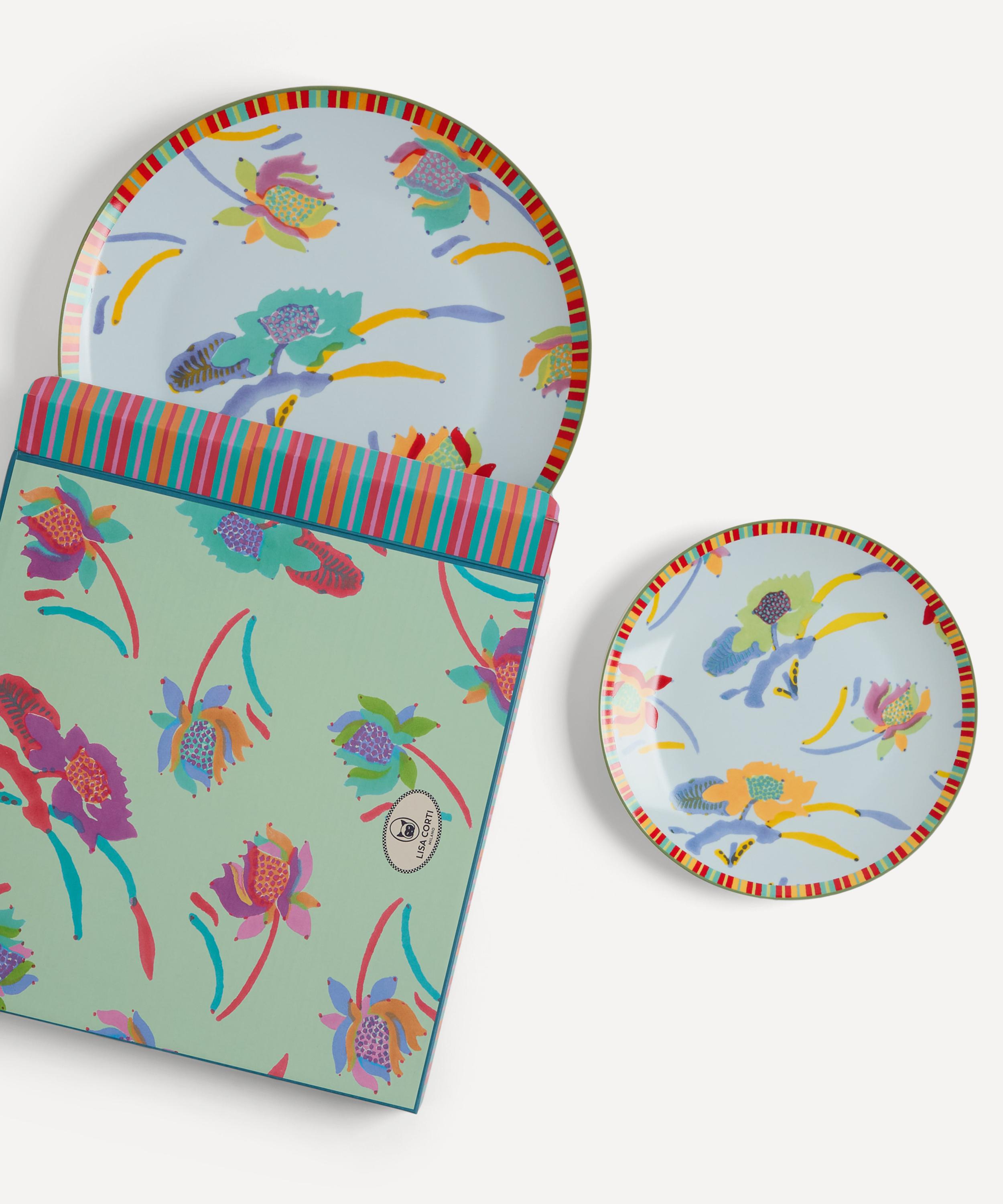 Lisa Corti - Japanese Floral Dinner and Dessert Plates Set of Two image number 1