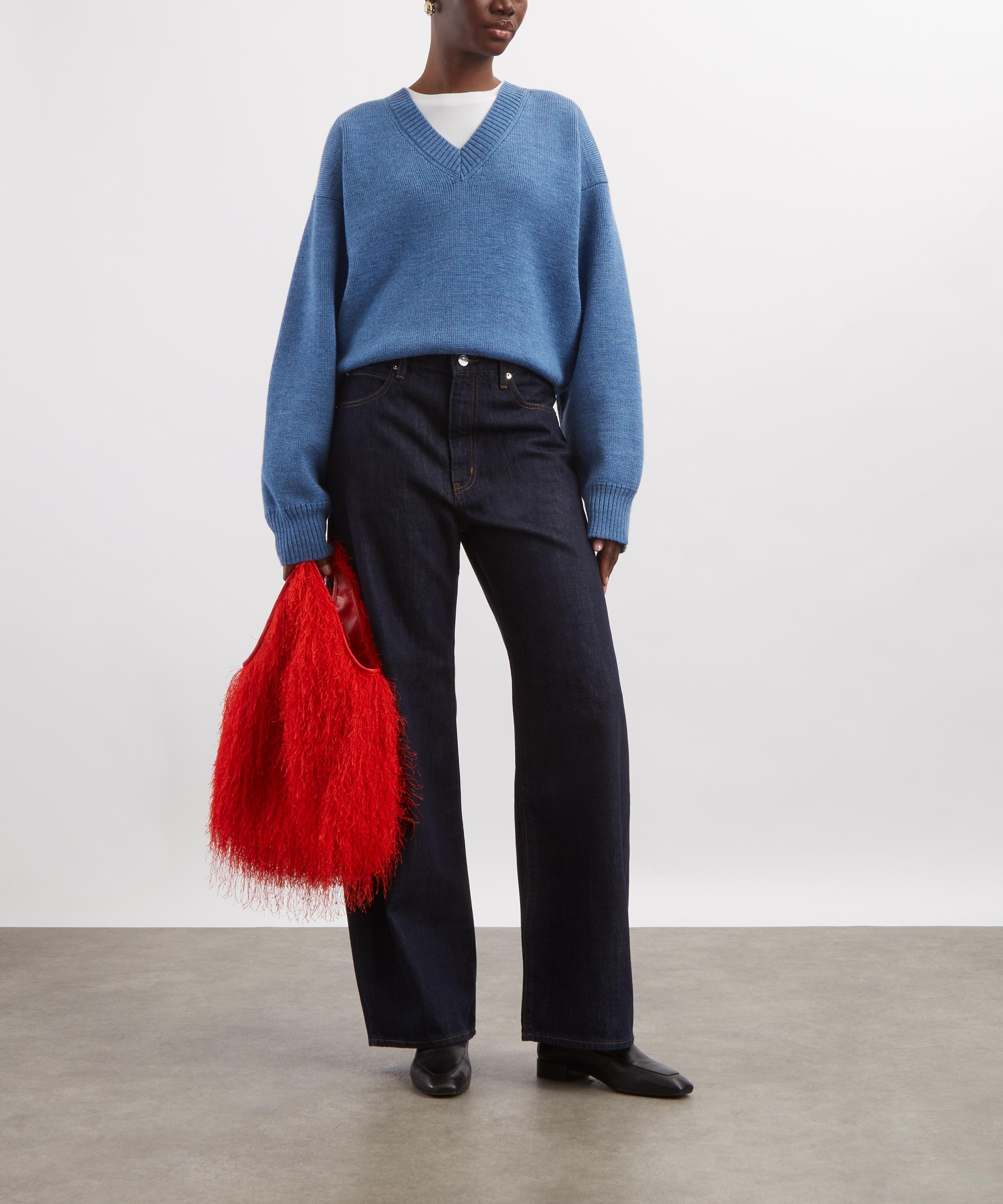 Frame - Off-Duty Drawstring Bow Jeans image number 1