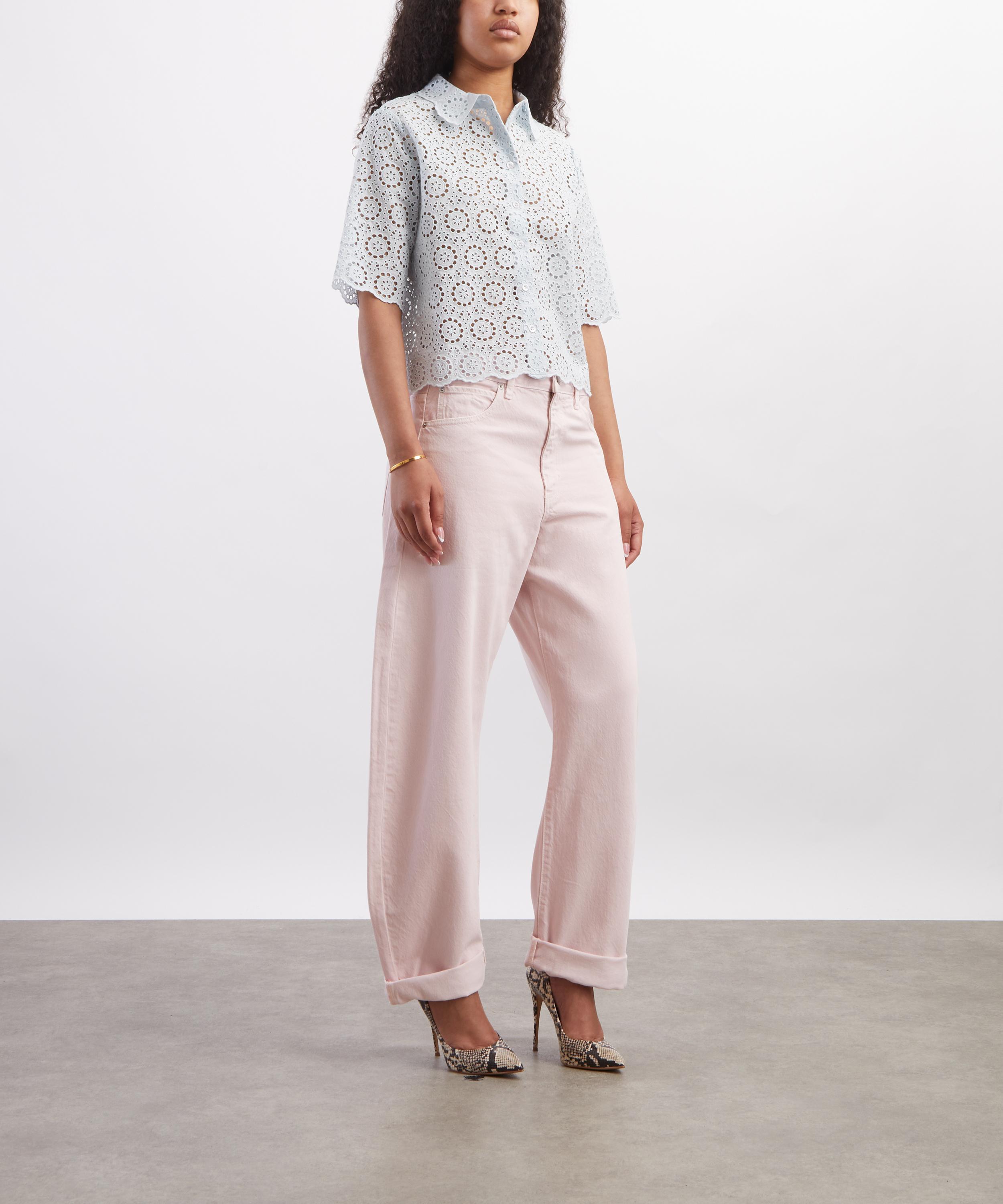 Frame - Bubble High-Rise Curve Jeans in Taffy image number 1