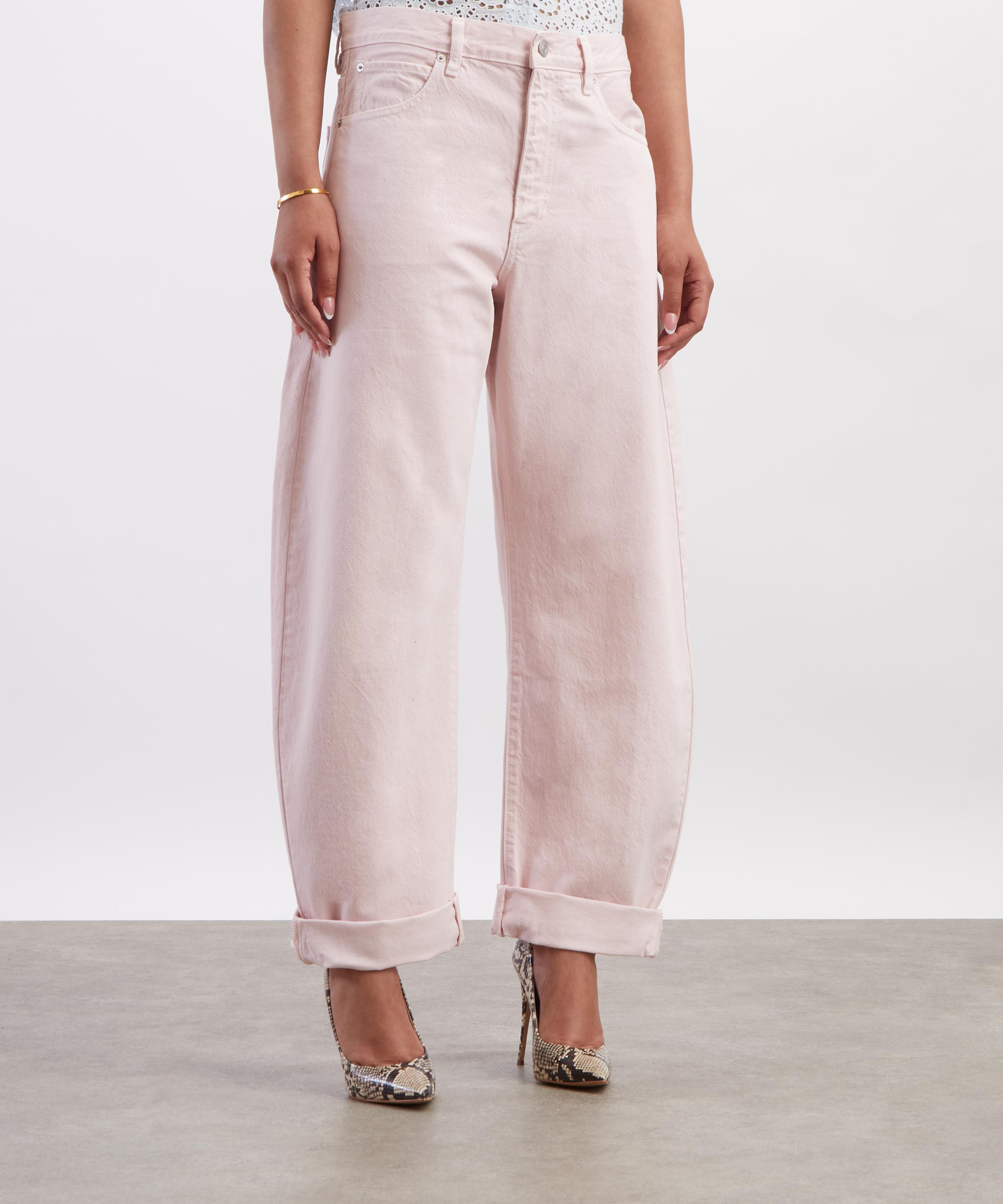Frame - Bubble High-Rise Curve Jeans in Taffy image number 2