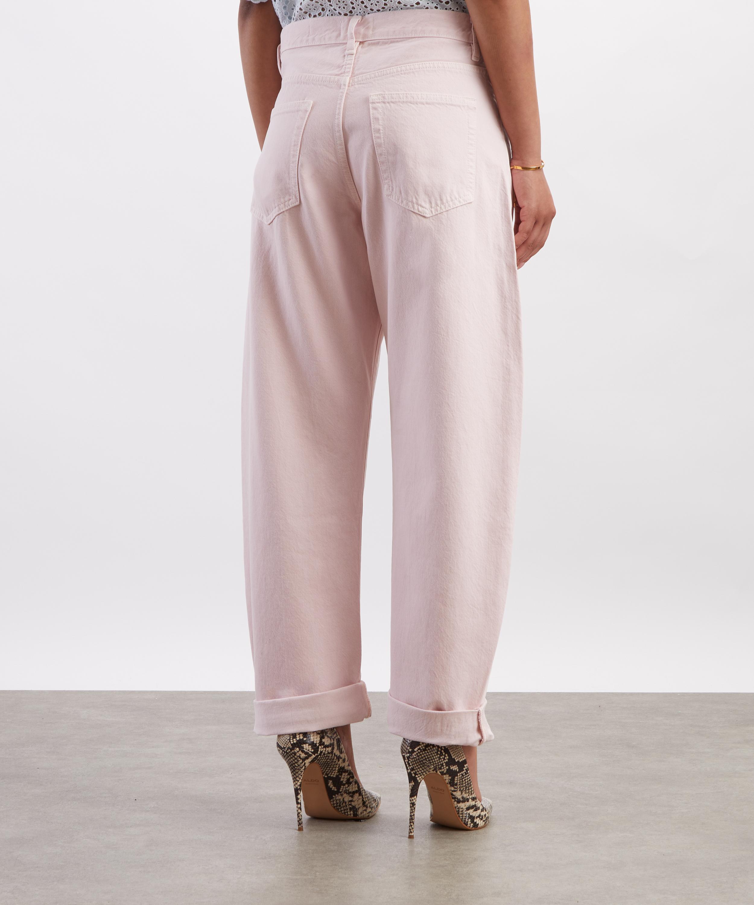 Frame - Bubble High-Rise Curve Jeans in Taffy image number 3