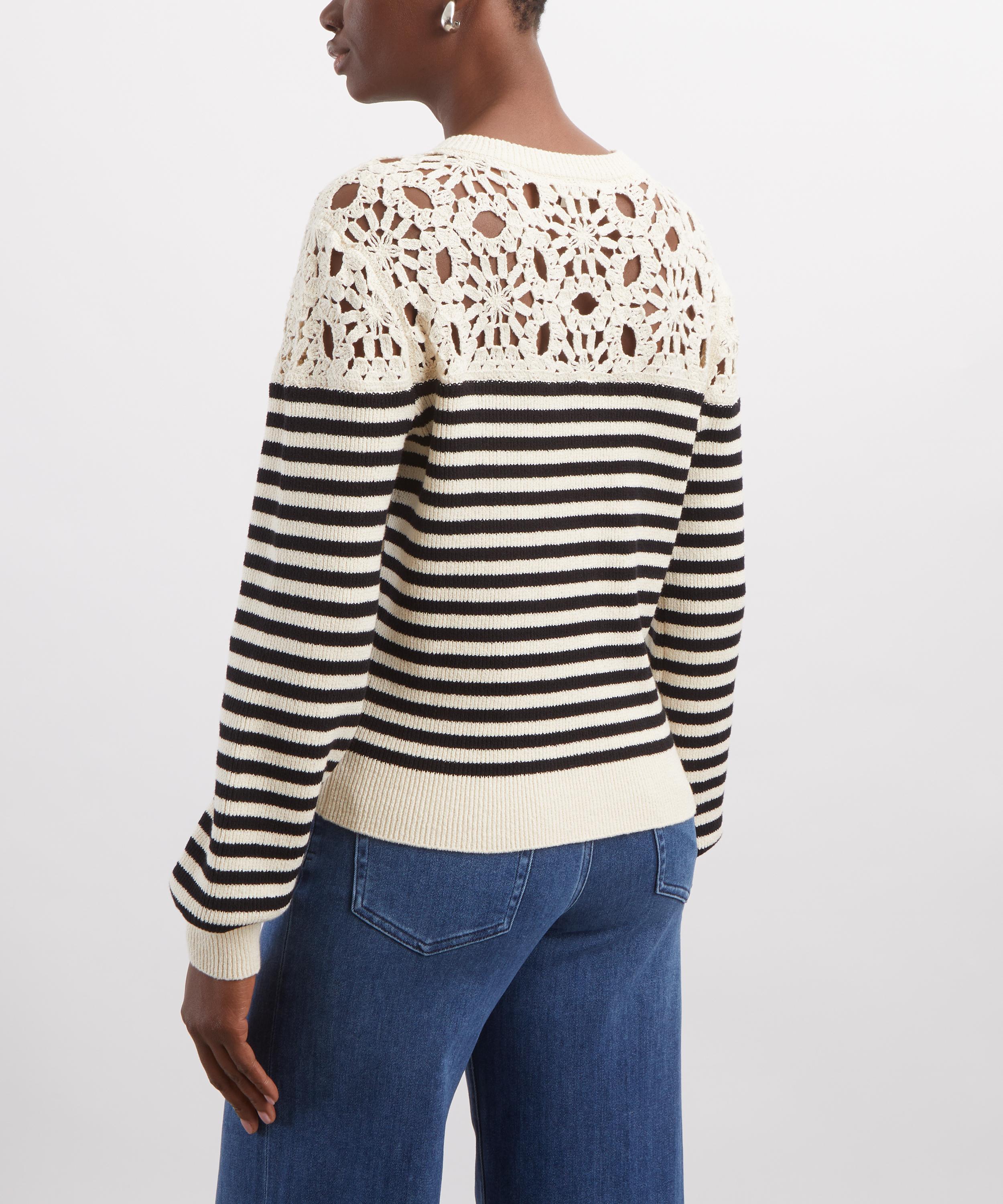 Frame - Coastal Striped Cardigan image number 3