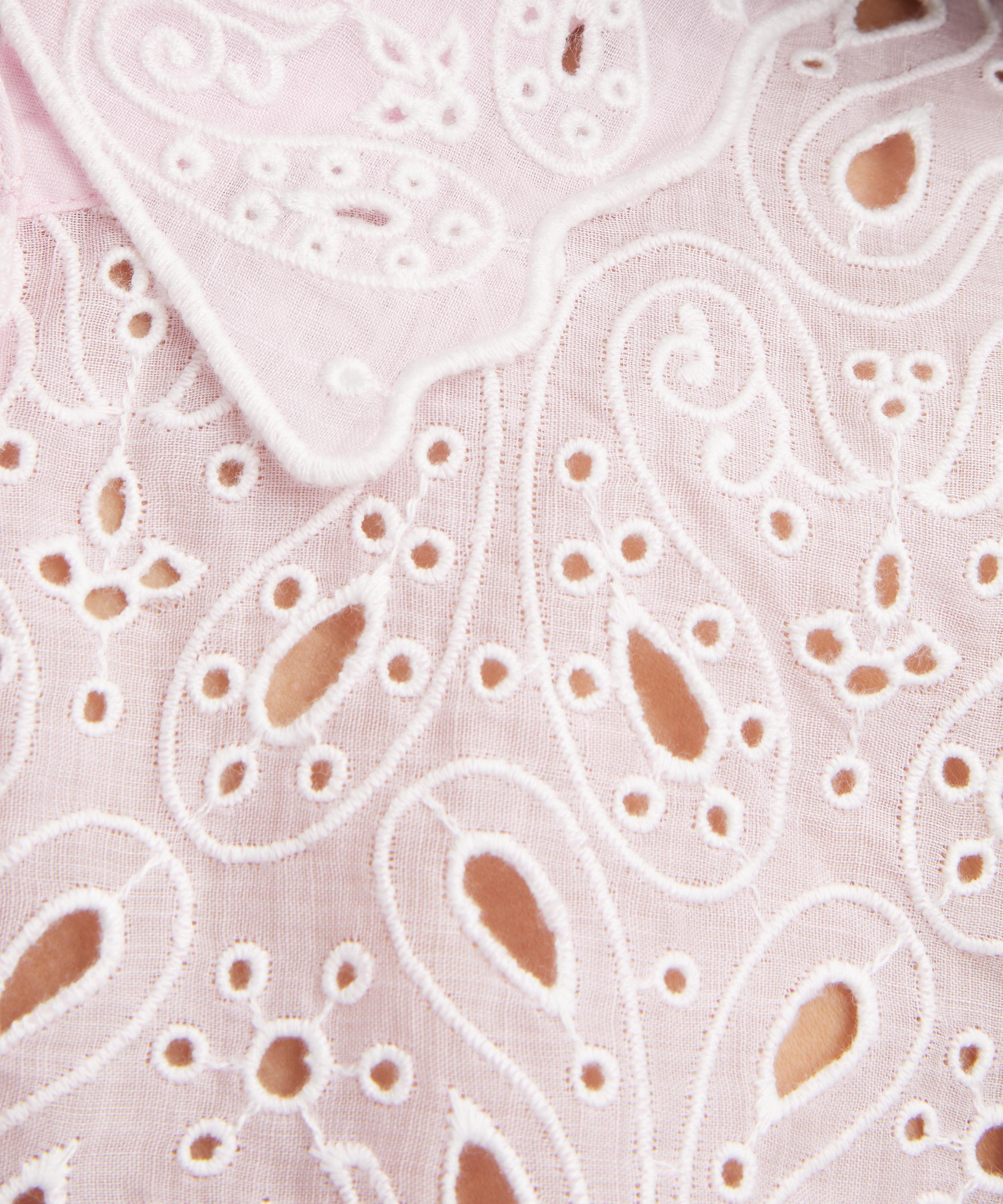 Frame - Bubblegum Paisley Eyelet Shirt image number 4