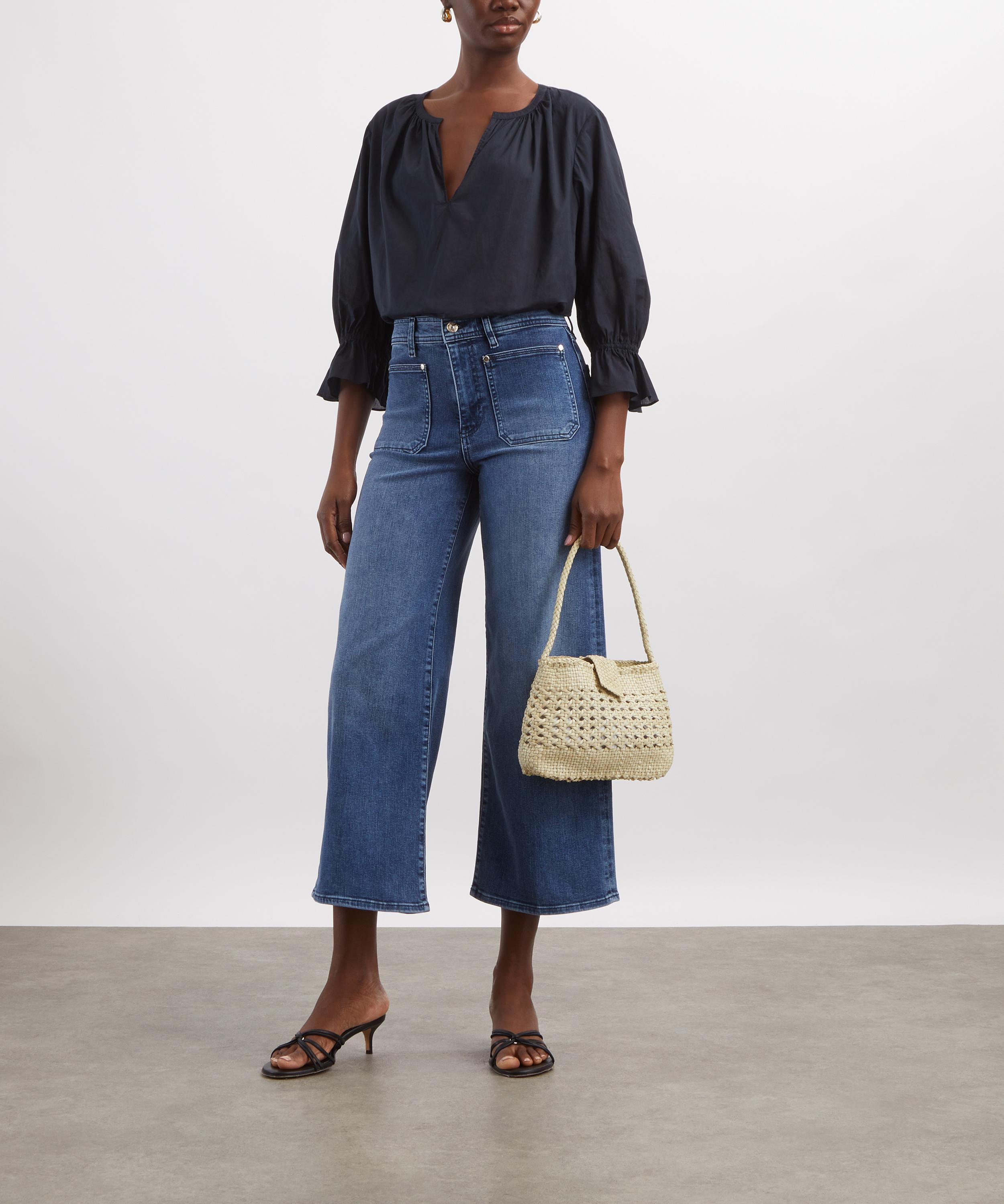 Frame - Navy Poet Blouse image number 1