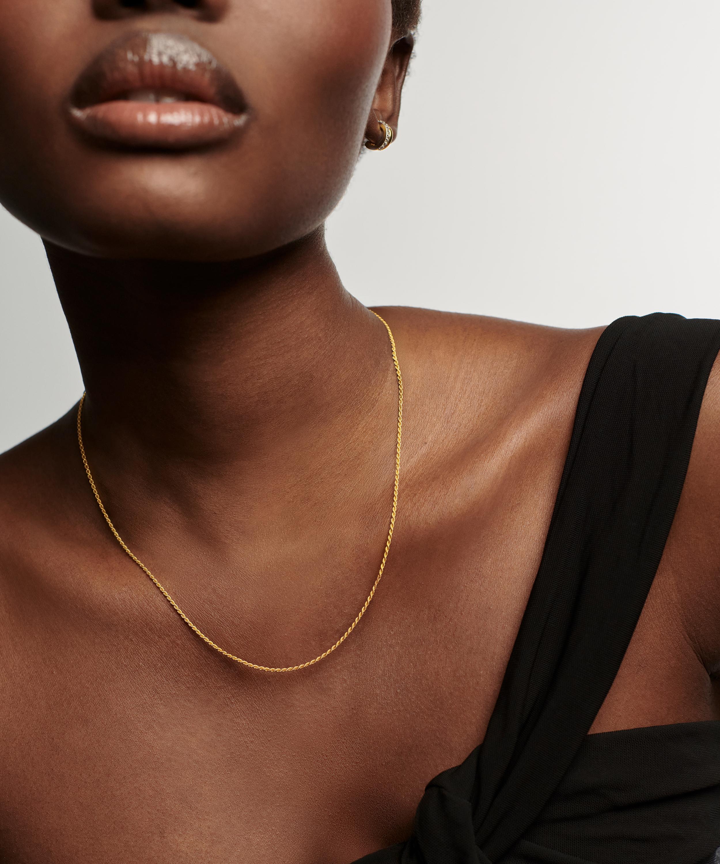 Missoma - 18ct Gold-Plated Vermeil Silver Medium Rope Chain Necklace image number 1