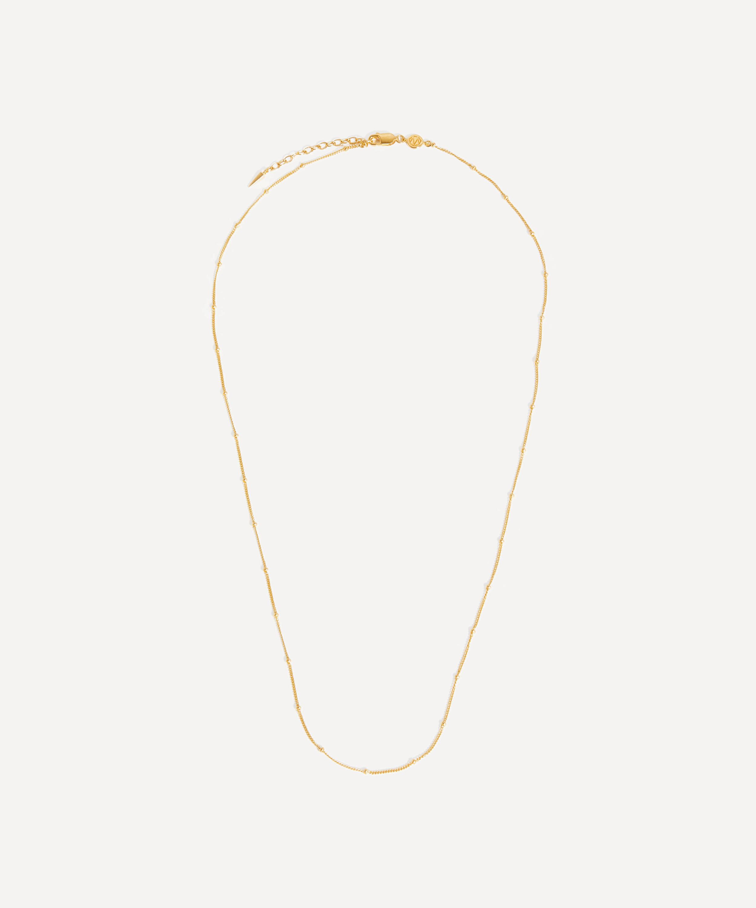 Missoma - 18ct Gold-Plated Vermeil Silver Long Bobble Chain Necklace image number 0