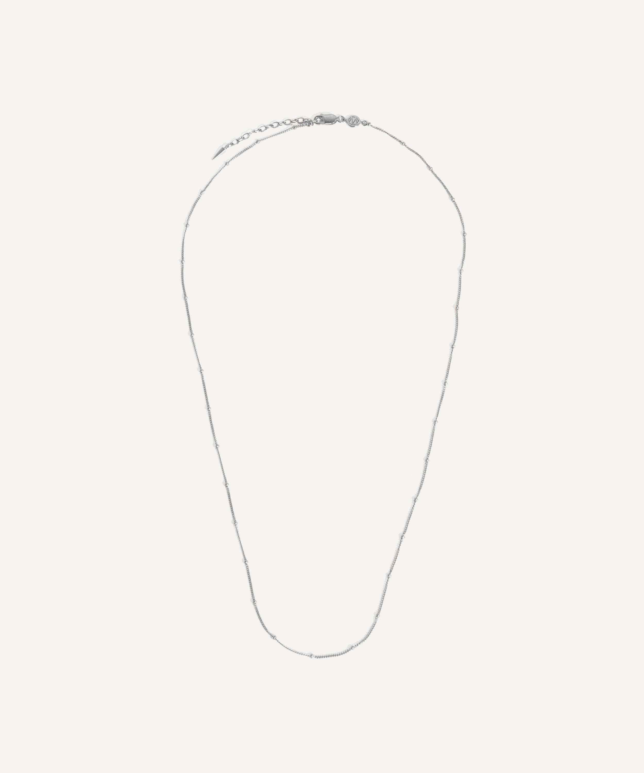 Missoma - Sterling Silver Long Bobble Chain Necklace image number 0