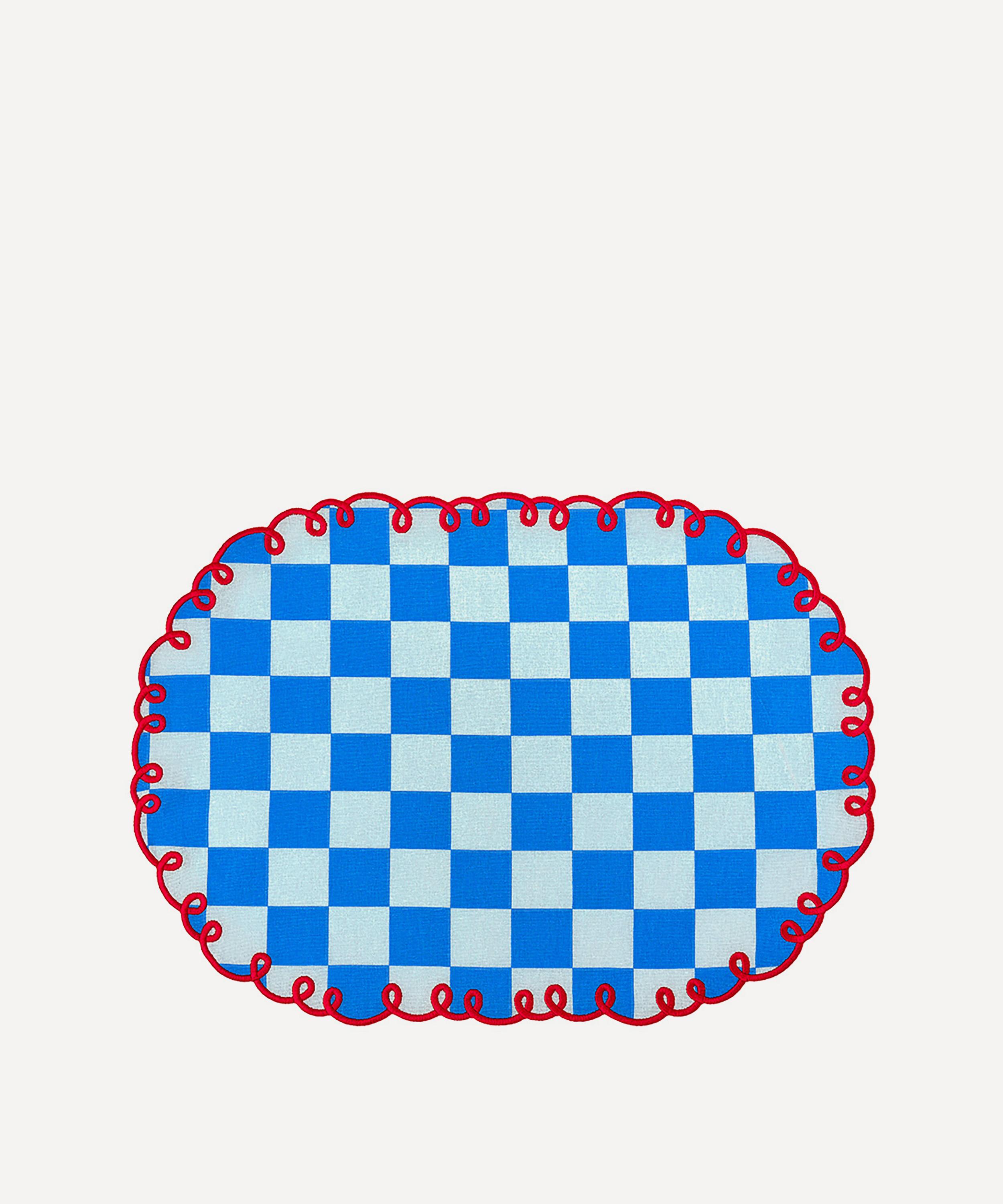 Bitossi - Blue Checkerboard Placemats Set of 3
