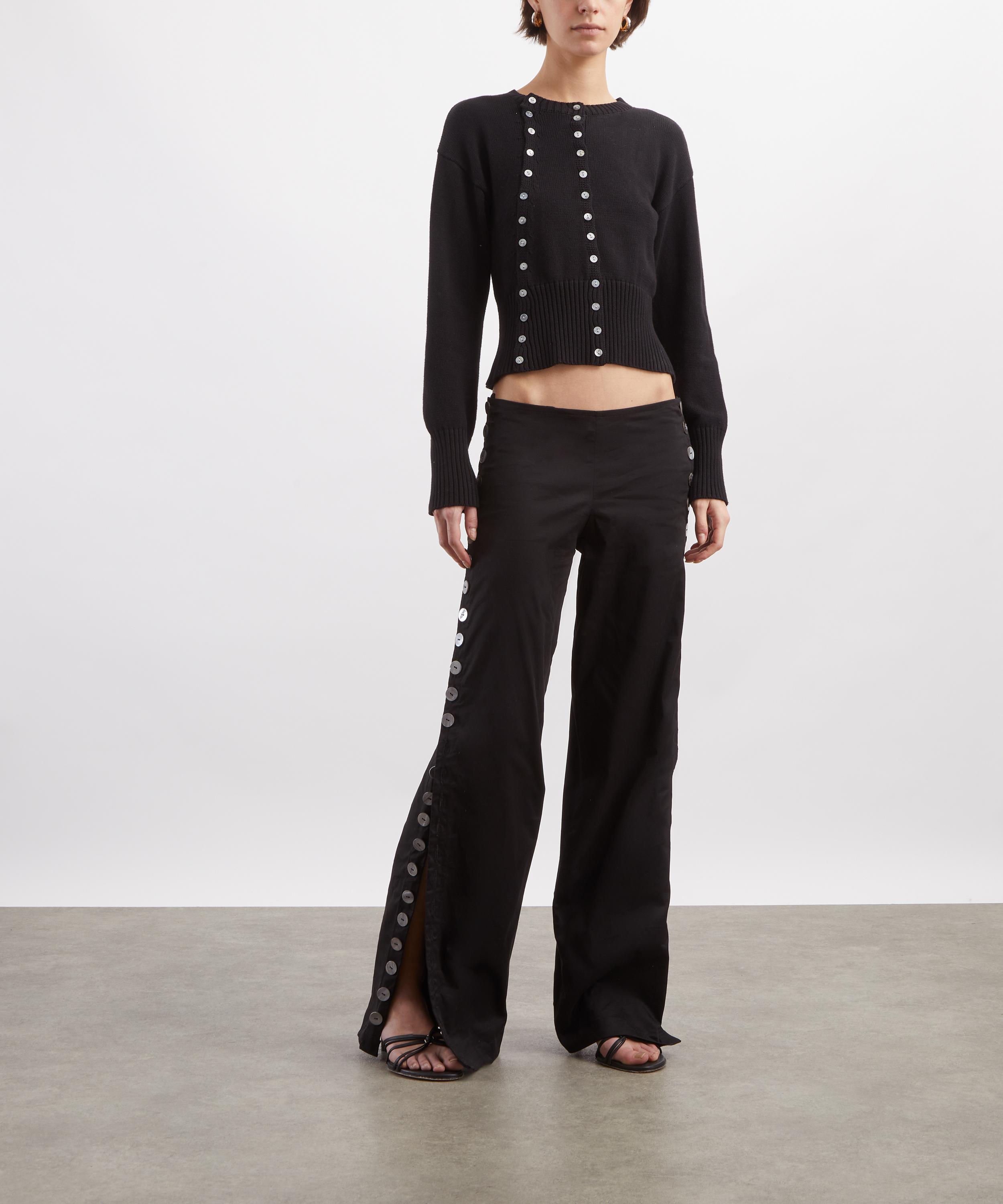 Caspar the Label - Black Poet Cotton-Cashmere Cardigan image number 1