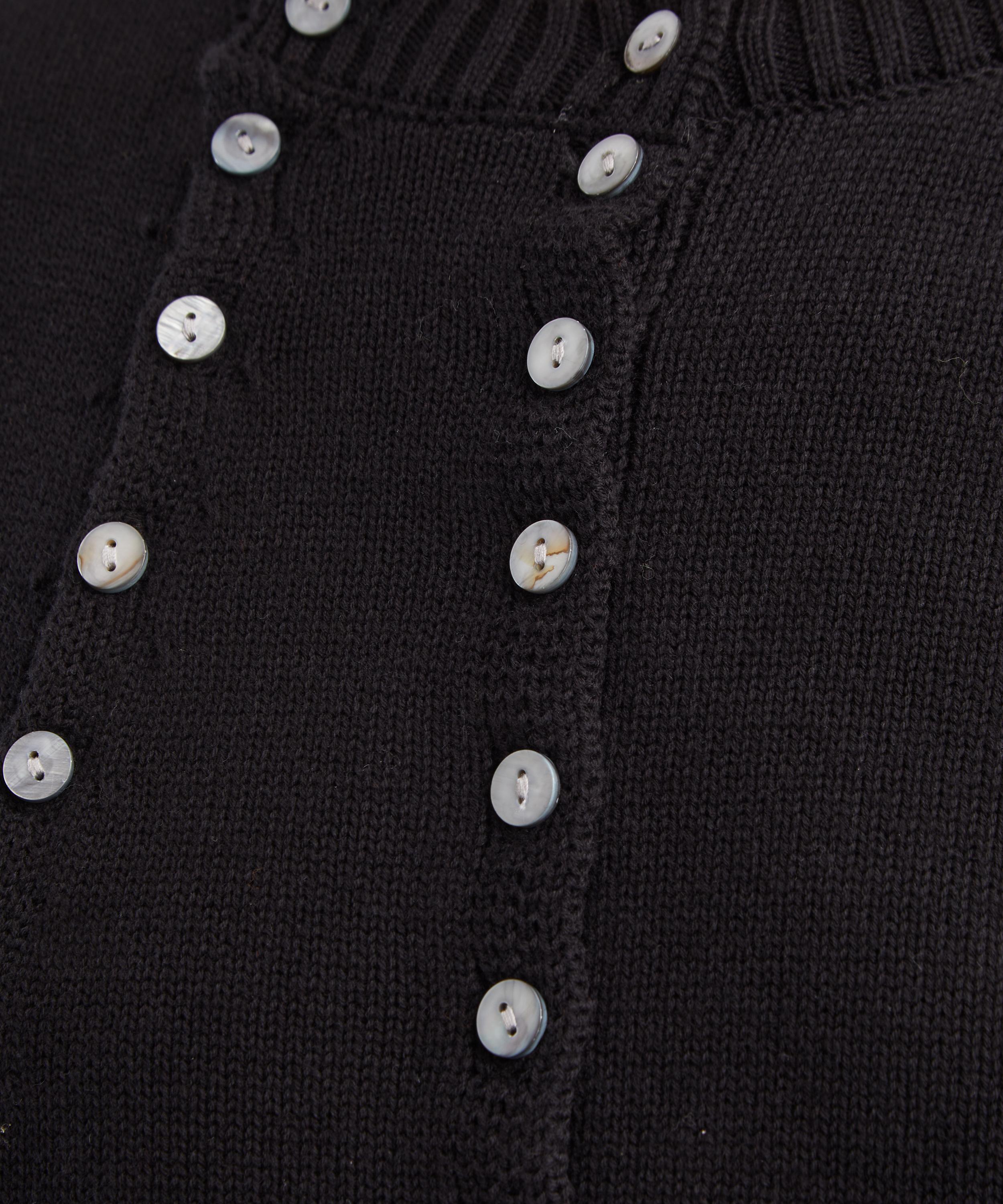 Caspar the Label - Black Poet Cotton-Cashmere Cardigan image number 4