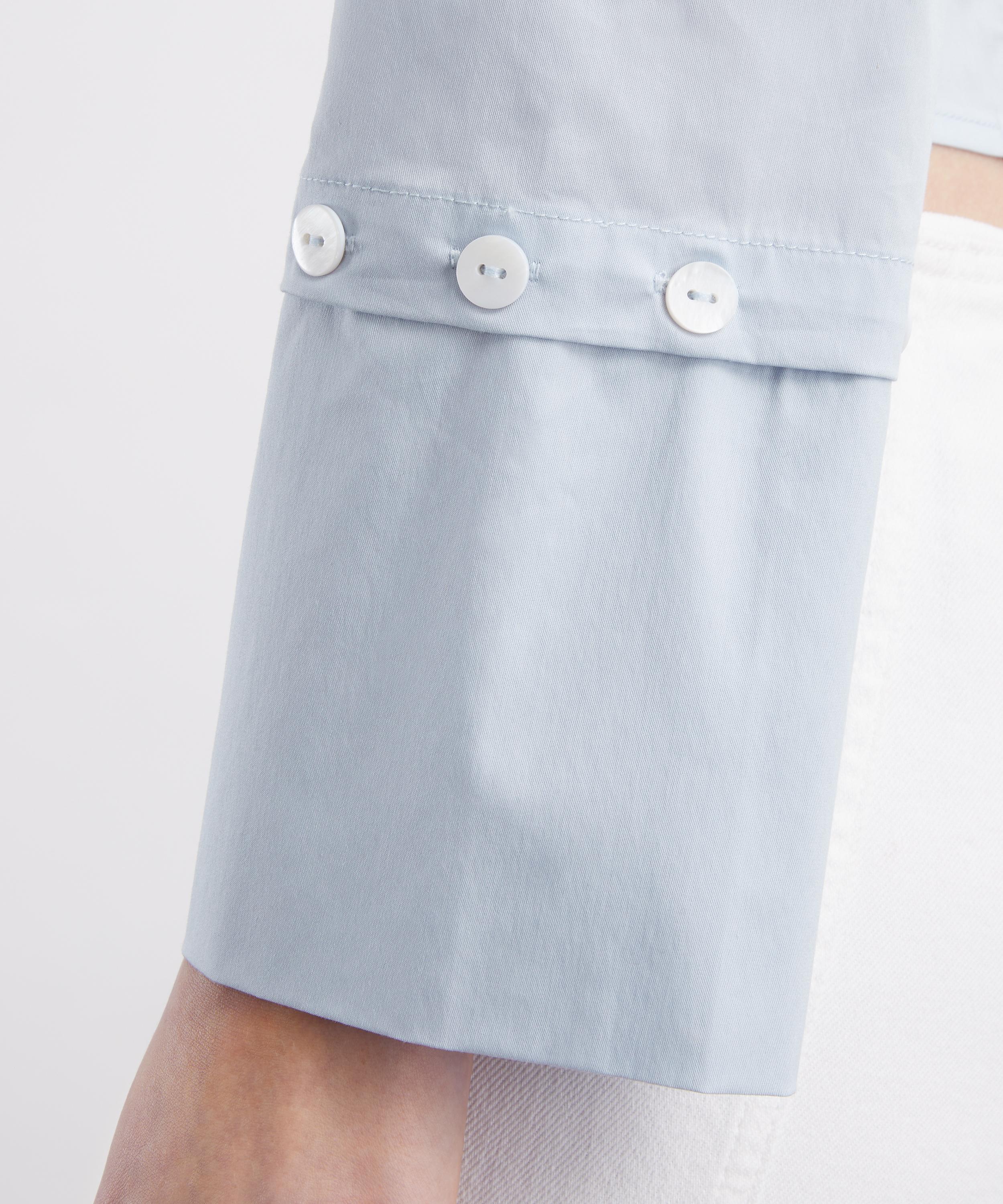 Caspar the Label - Baby Blue Poet Long-Sleeve Shirt image number 4