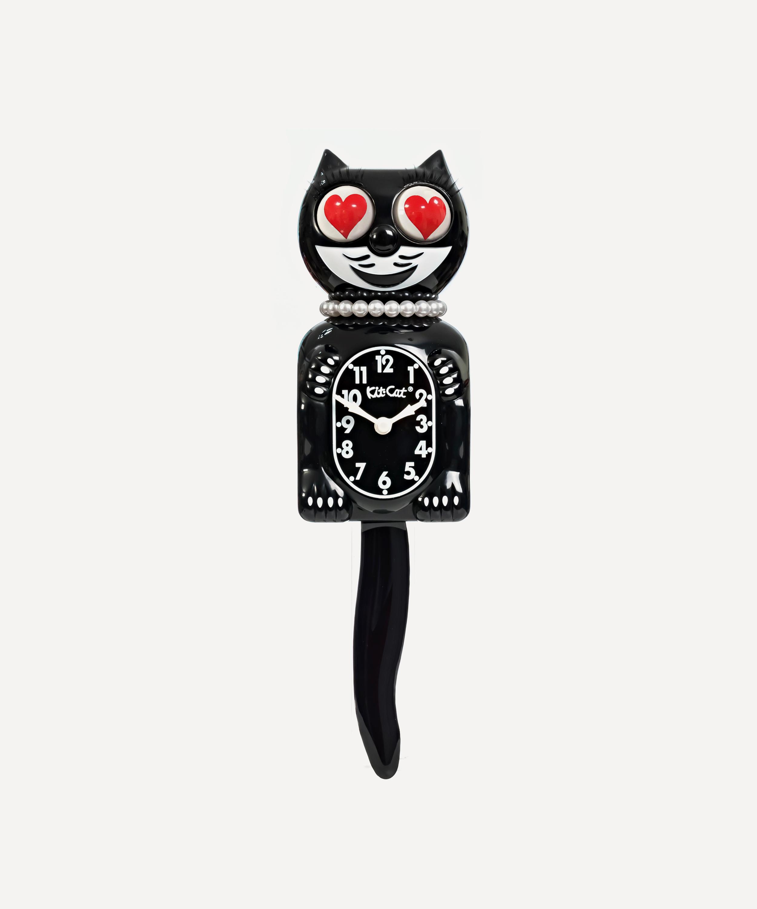 Kit-Cat&reg; Klock - Classic Black Lady with Heart Eyes Kit-Cat&reg; Klock