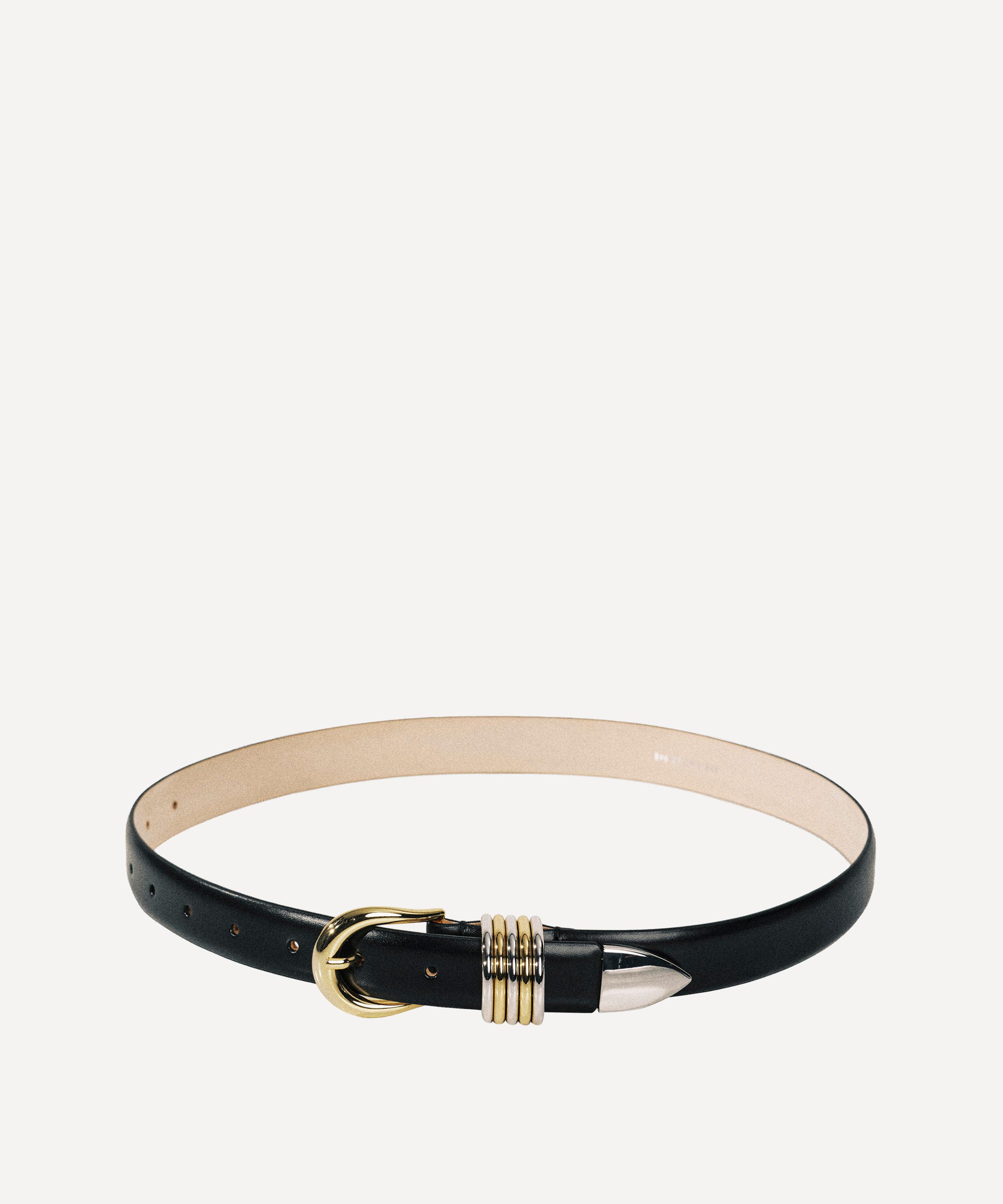 D&eacute;hanche - Hollyhock Mixed Metal Leather Belt