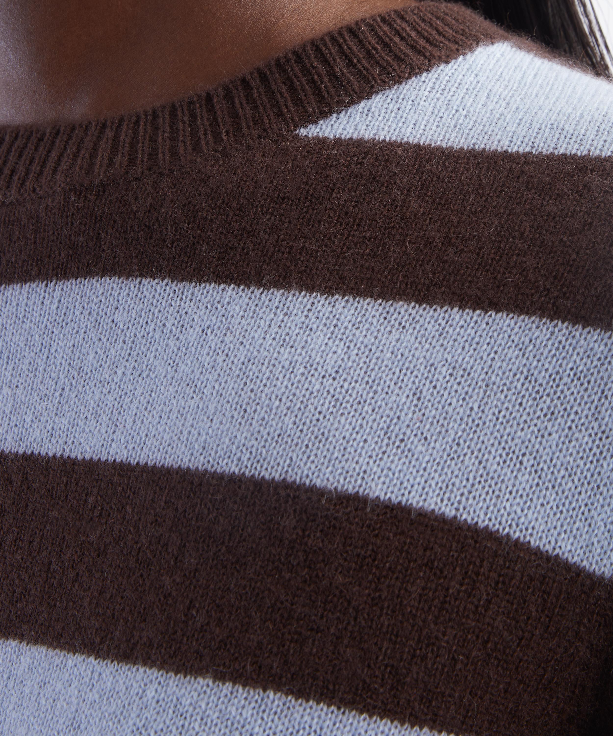 Jumper 1234 - Cashmere Stripe Crew Neck Jumper image number 4
