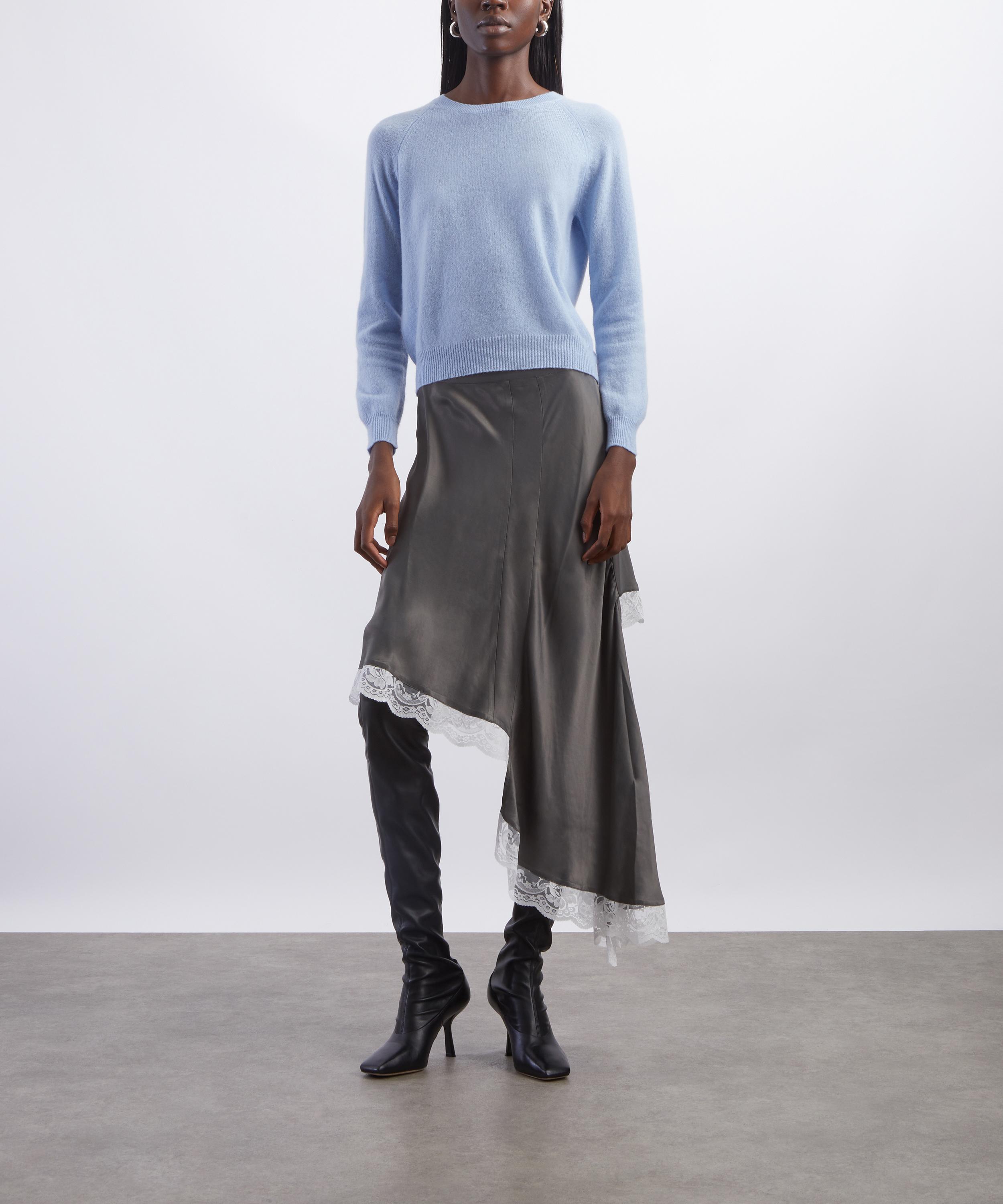 Jumper 1234 - Cashmere Crop Crew Neck Jumper image number 1