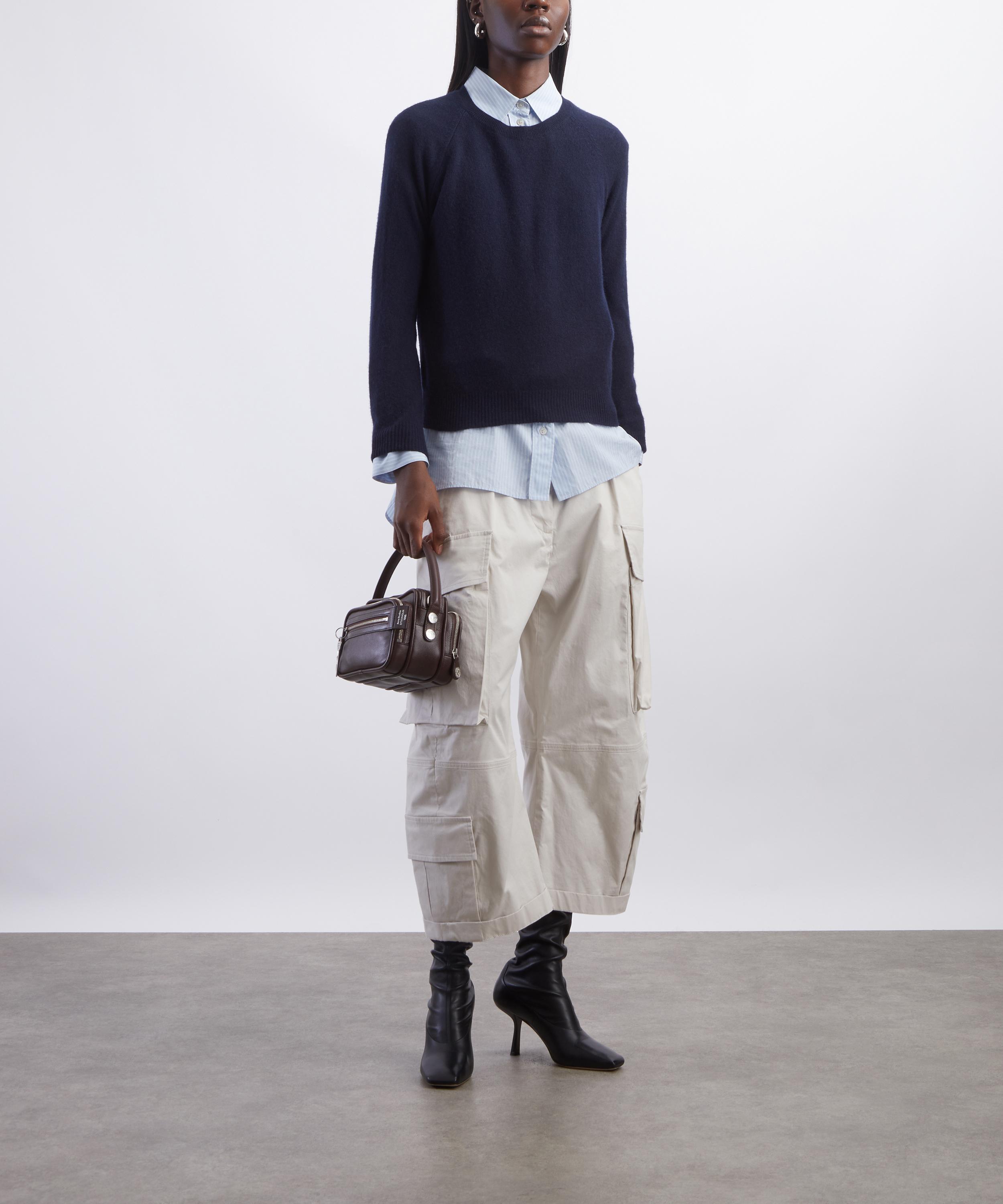 Jumper 1234 - Cashmere Crop Crew Neck Jumper image number 1