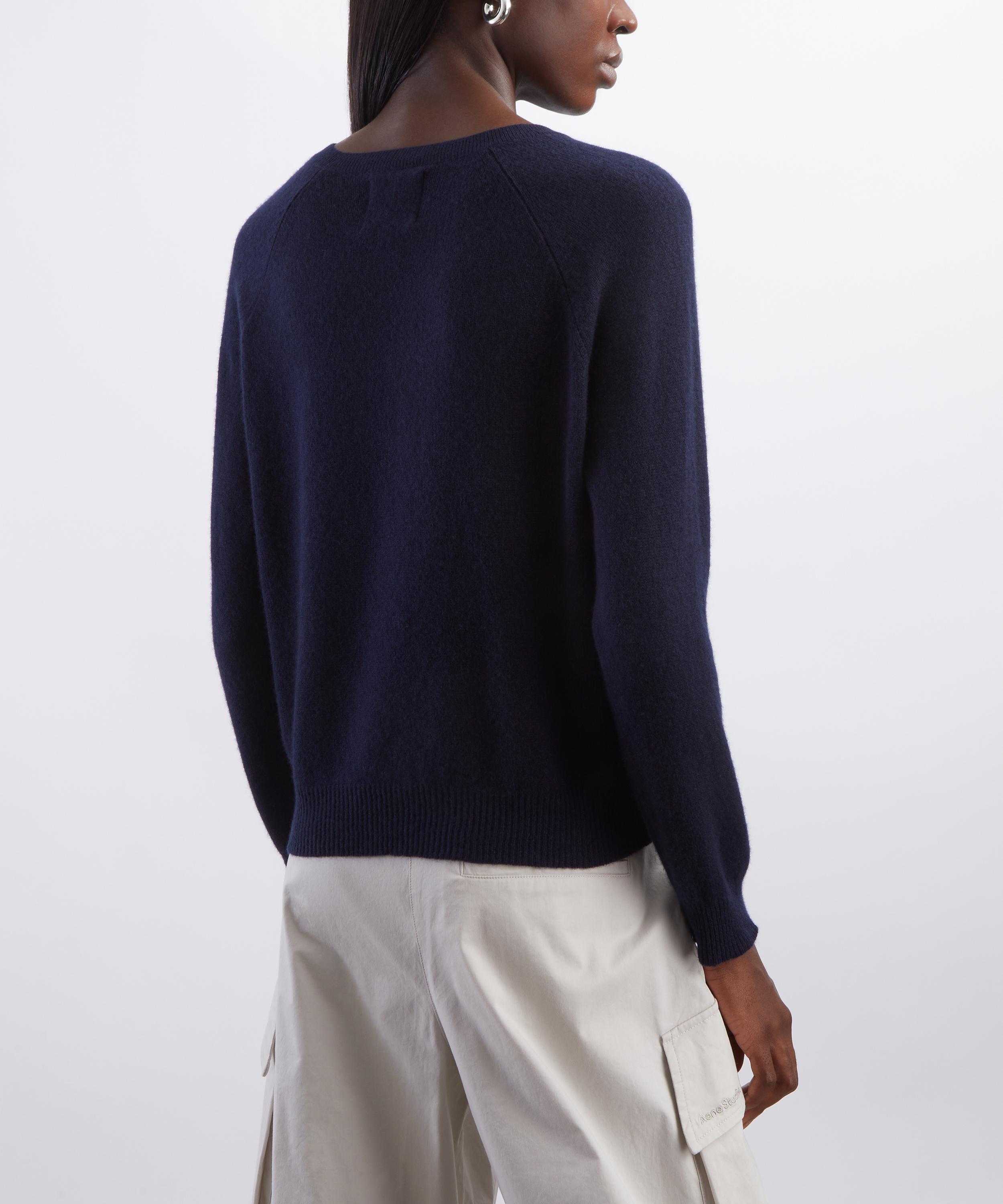Jumper 1234 - Cashmere Crop Crew Neck Jumper image number 3