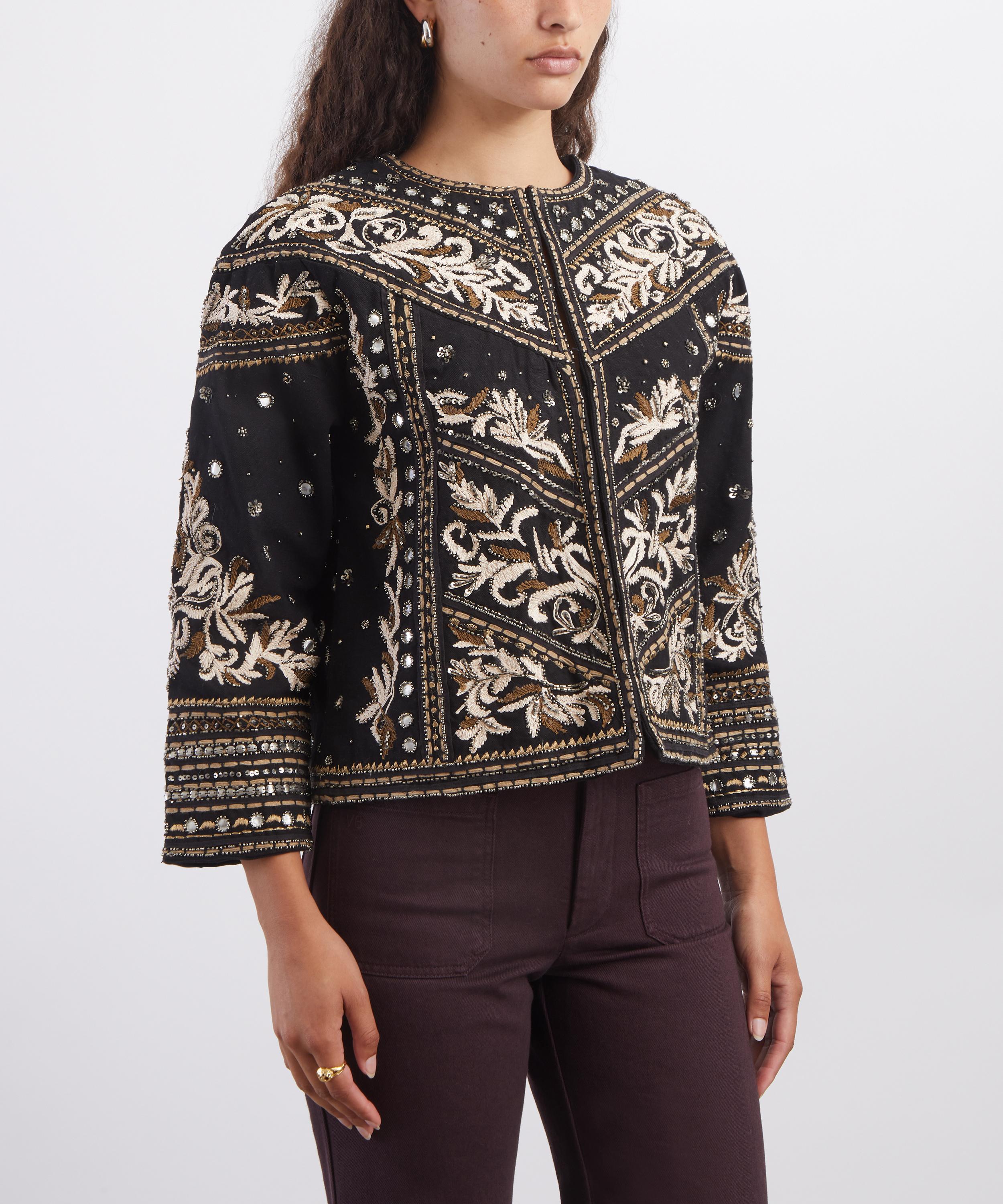 Scarlett Poppies - Tanika Embroidered Cotton Canvas Jacket image number 2
