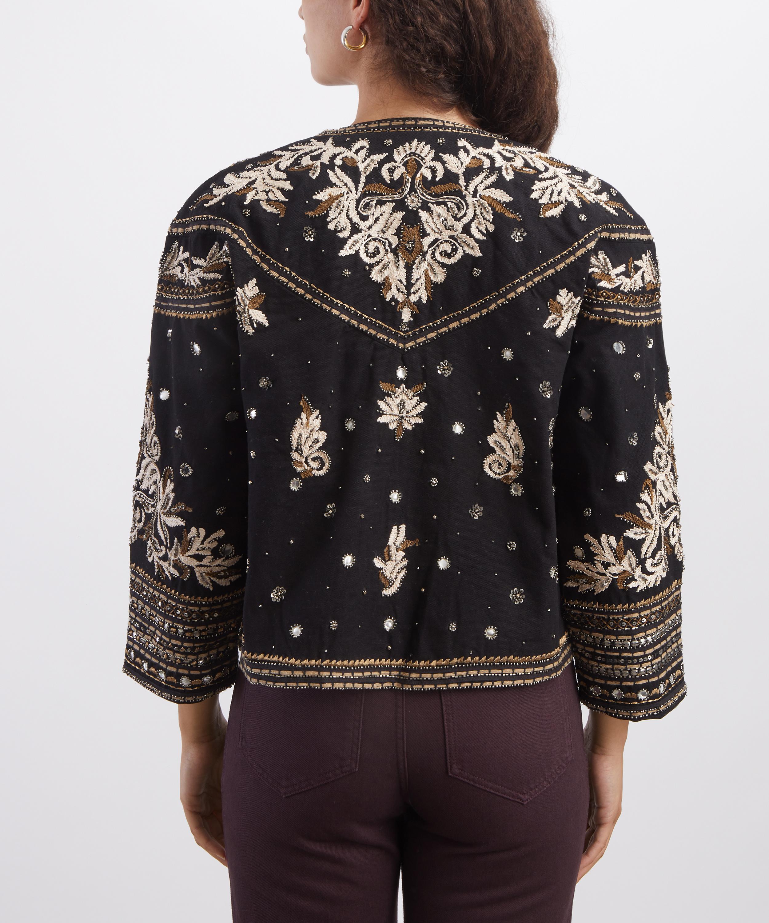 Scarlett Poppies - Tanika Embroidered Cotton Canvas Jacket image number 3