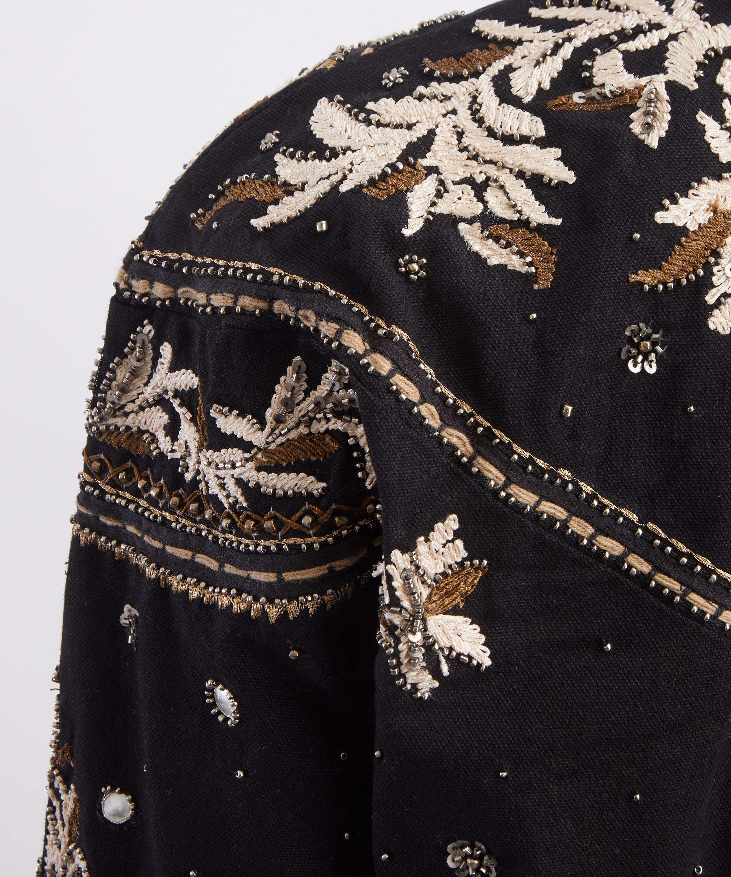 Scarlett Poppies - Tanika Embroidered Cotton Canvas Jacket image number 4