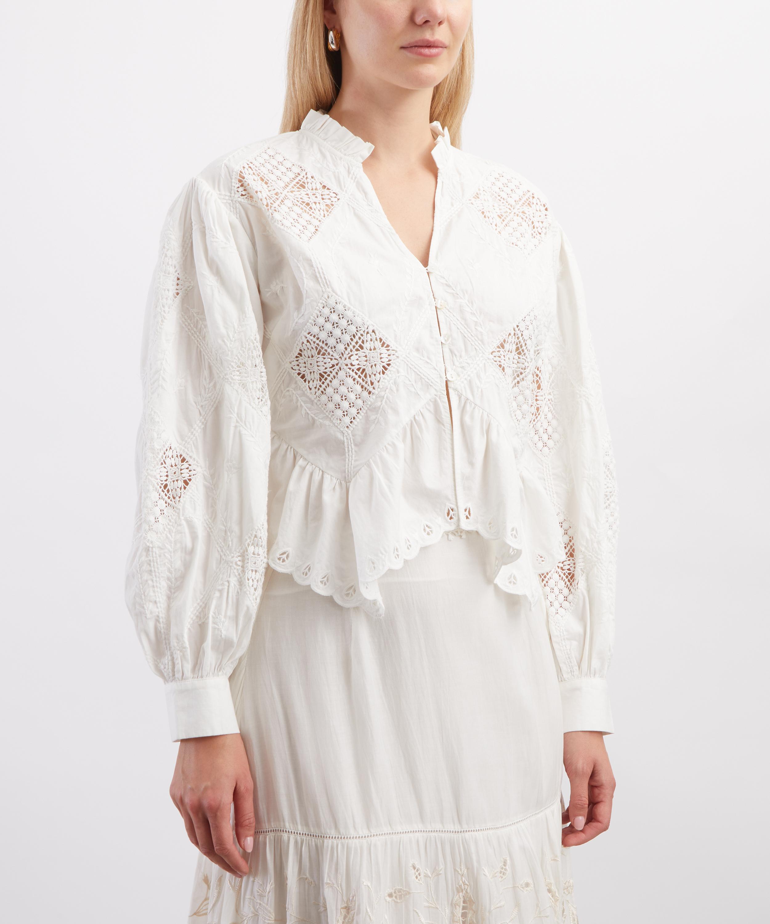 Scarlett Poppies - Yorken Poplin Lace Top image number 2