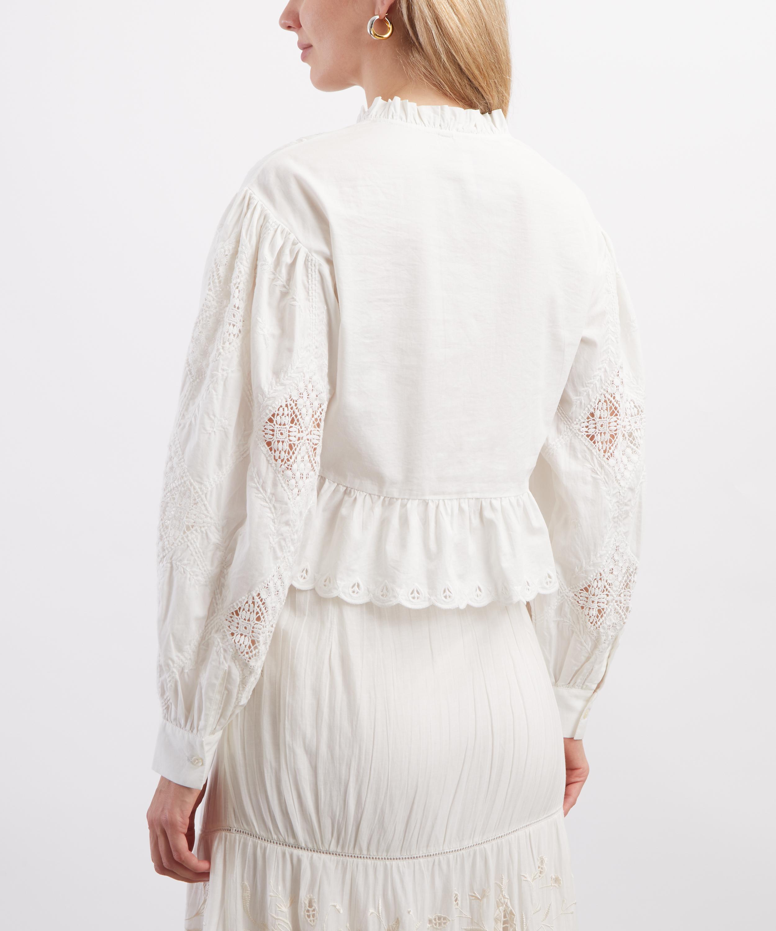Scarlett Poppies - Yorken Poplin Lace Top image number 3