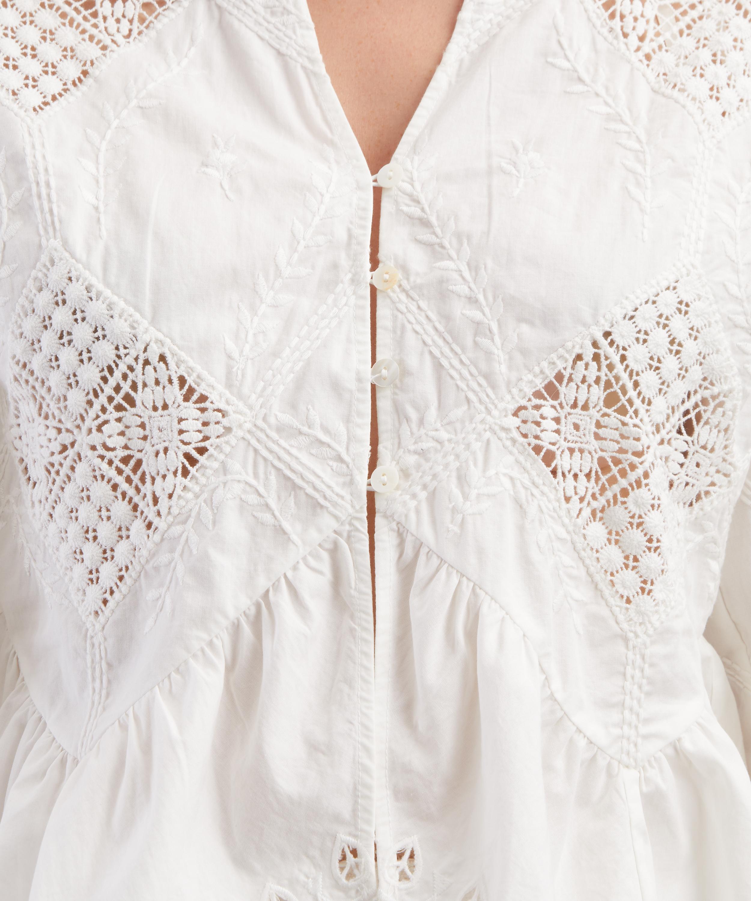 Scarlett Poppies - Yorken Poplin Lace Top image number 4