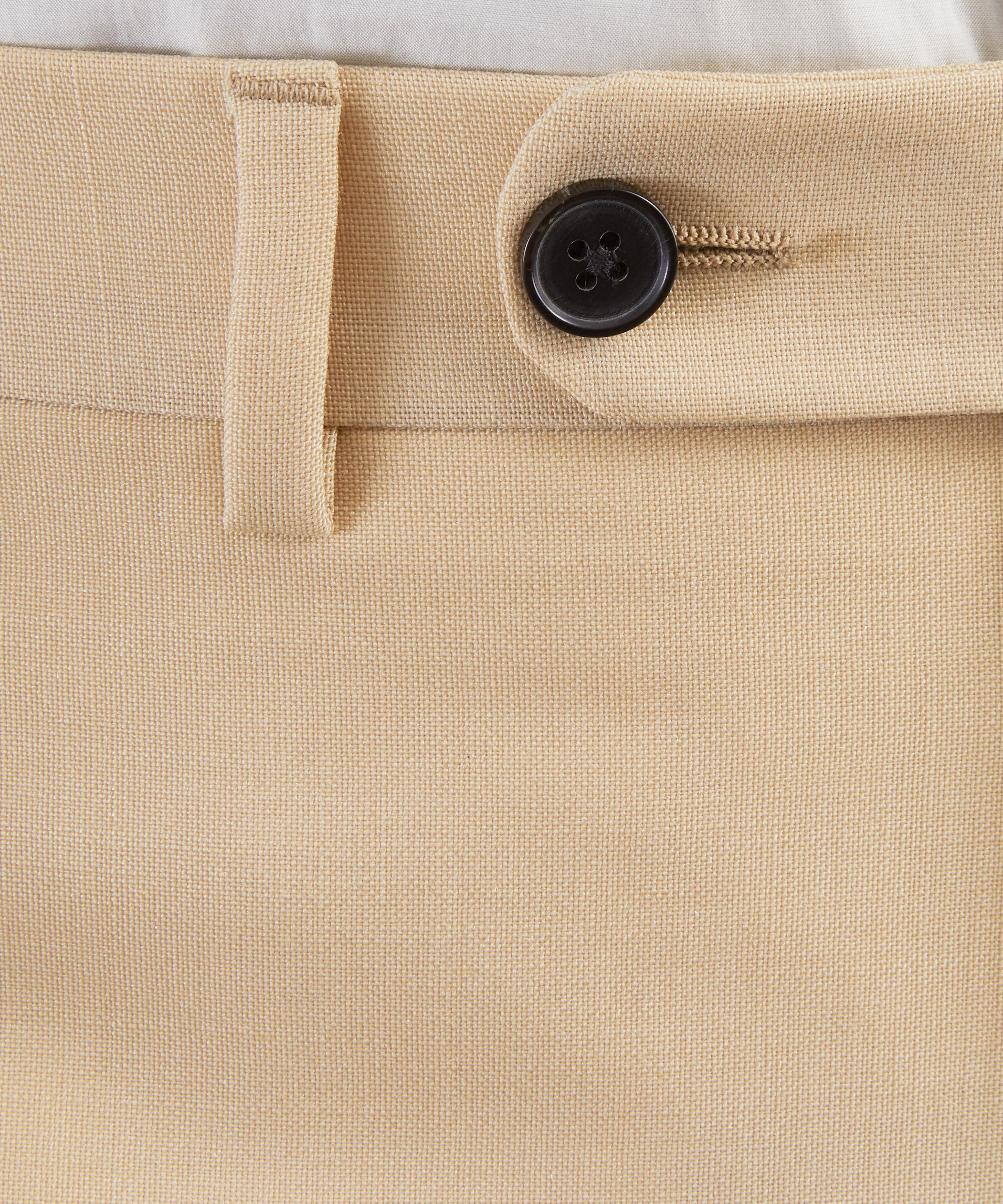 Husbands - Beige Kid Mohair-Wool Straight Trousers image number 4