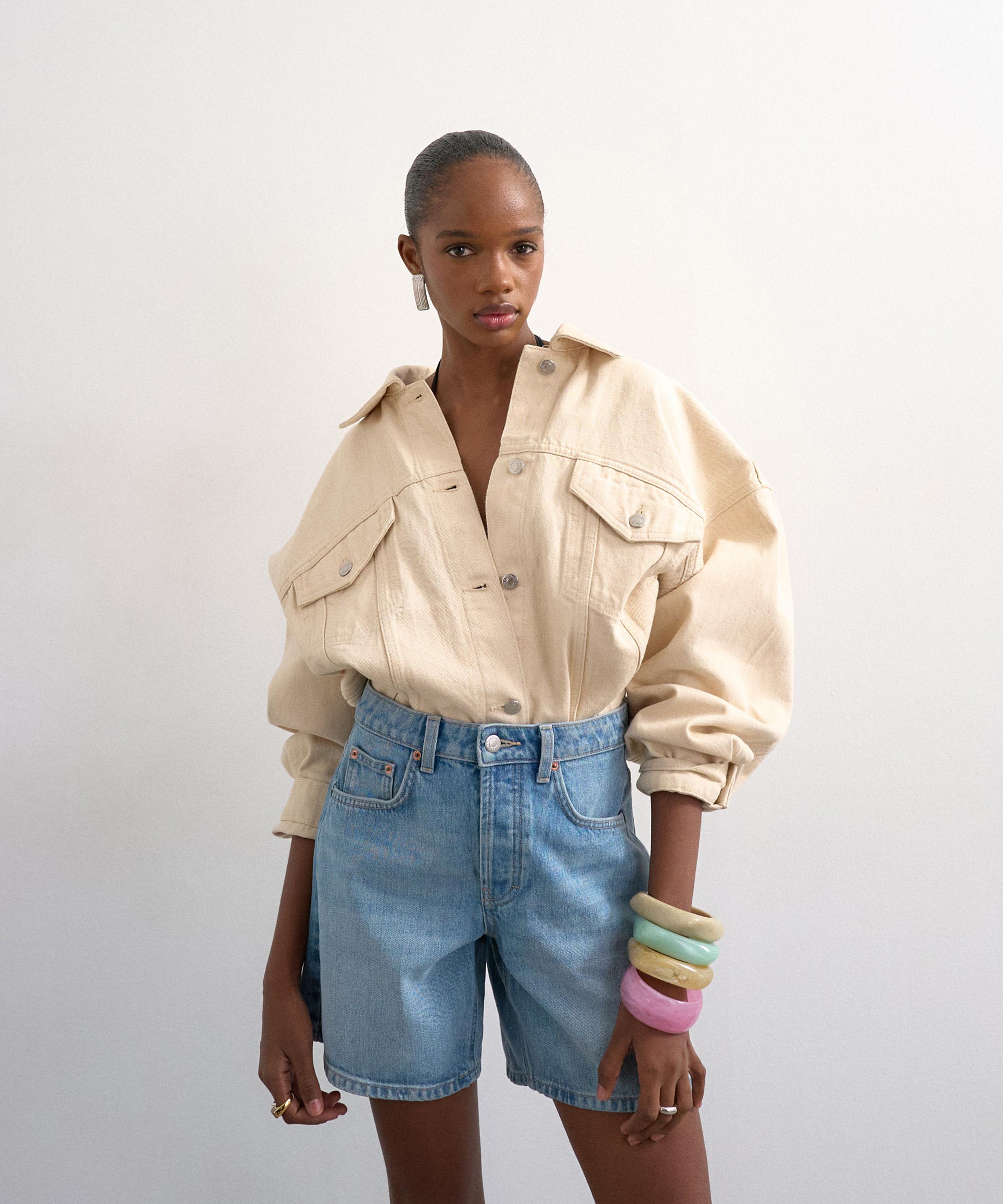 TOPSHOP - Bleach Denim Editor Shorts&nbsp;