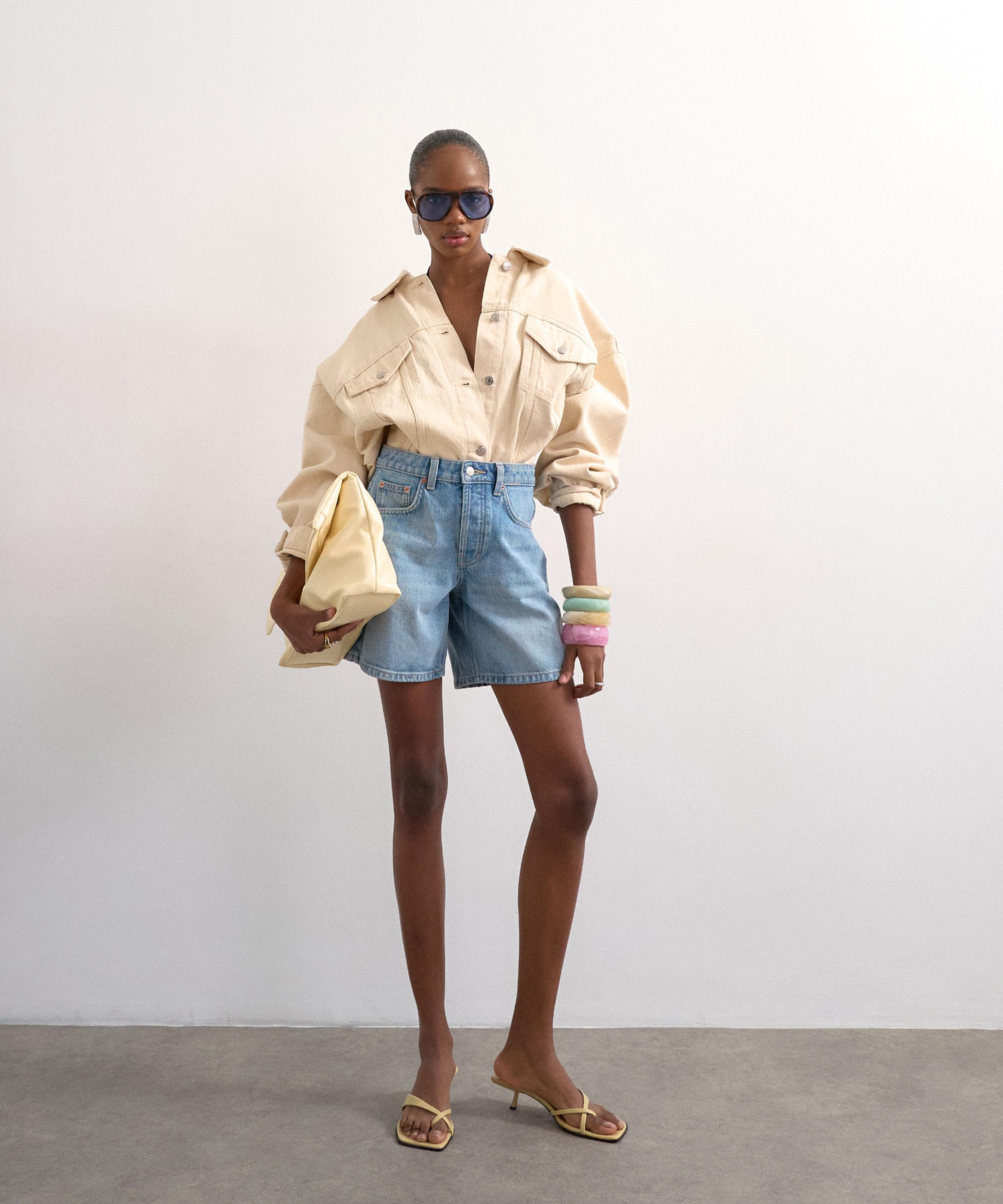 TOPSHOP - Bleach Denim Editor Shorts&nbsp; image number 2