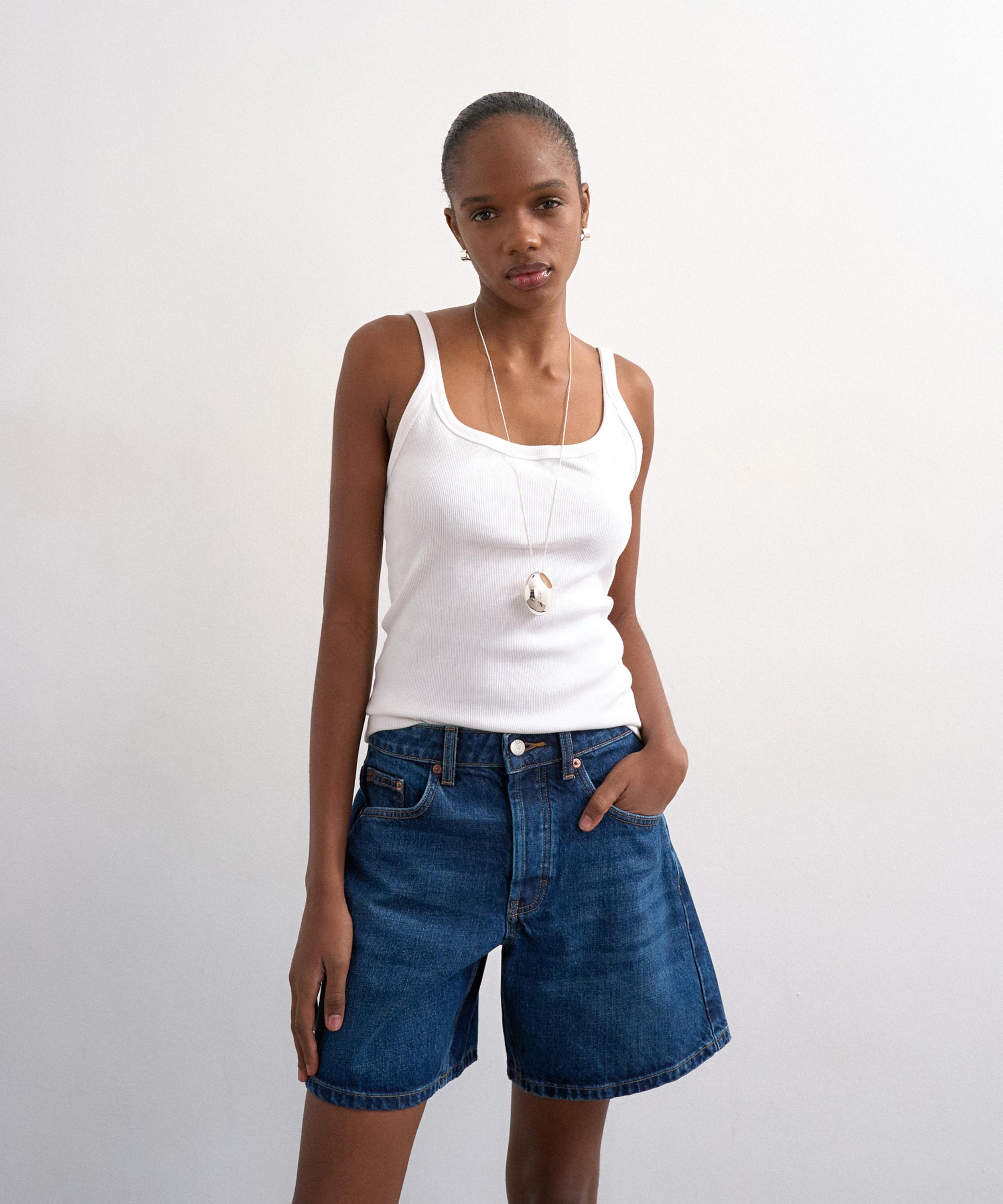 TOPSHOP - Rich Blue Denim Editor Shorts