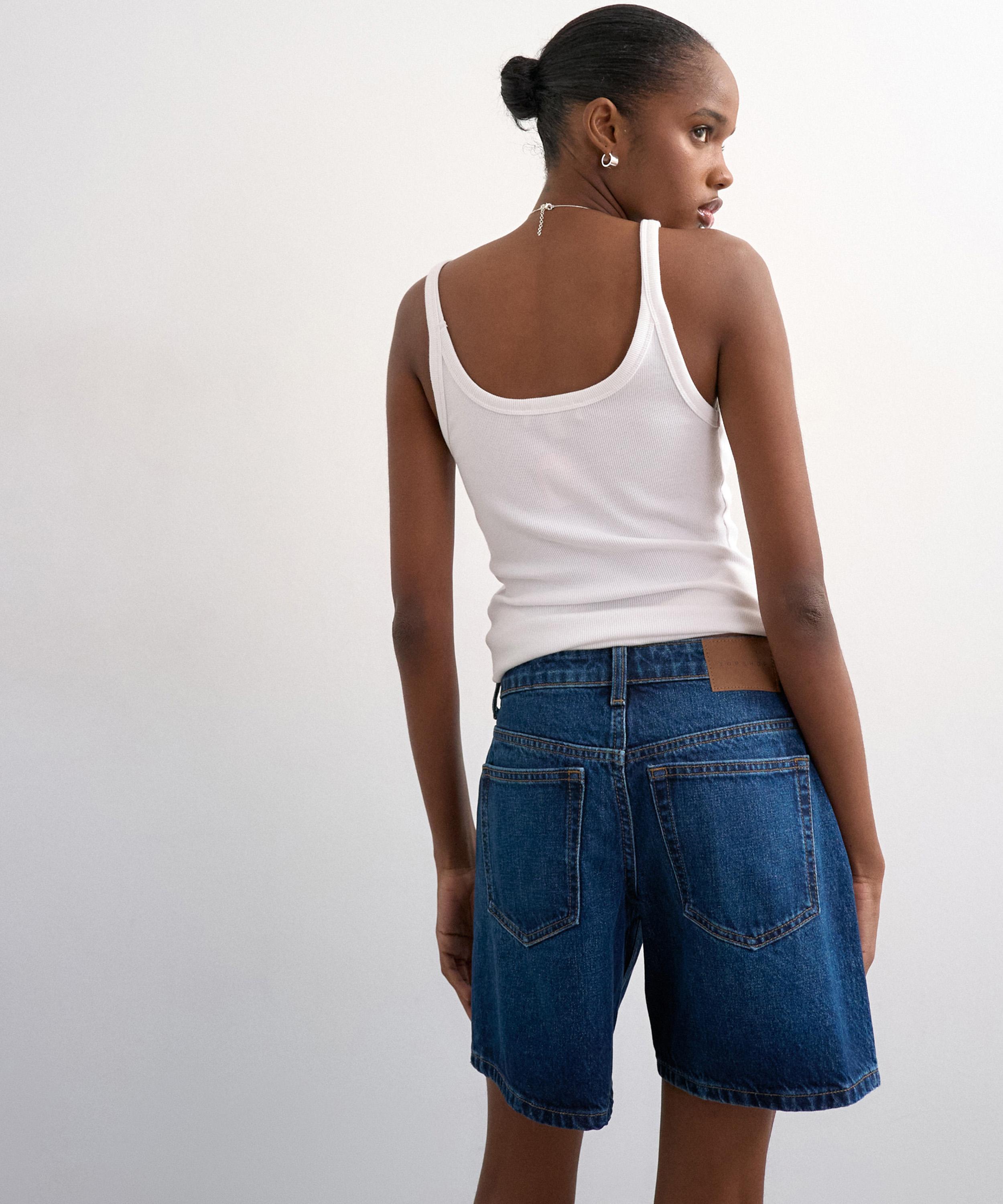 TOPSHOP - Rich Blue Denim Editor Shorts image number 2