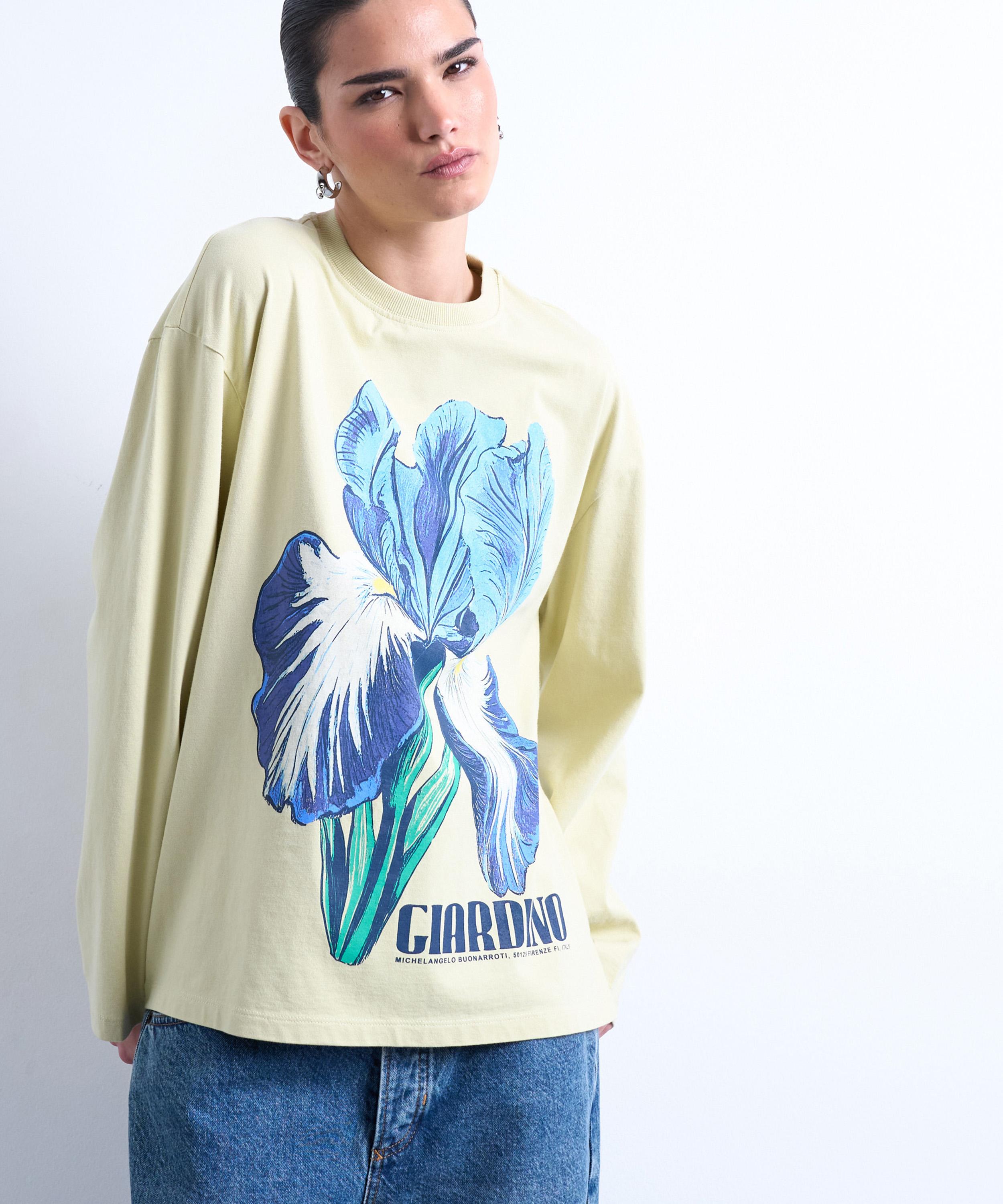TOPSHOP - Graphic Giardino Iris Skater T-Shirt