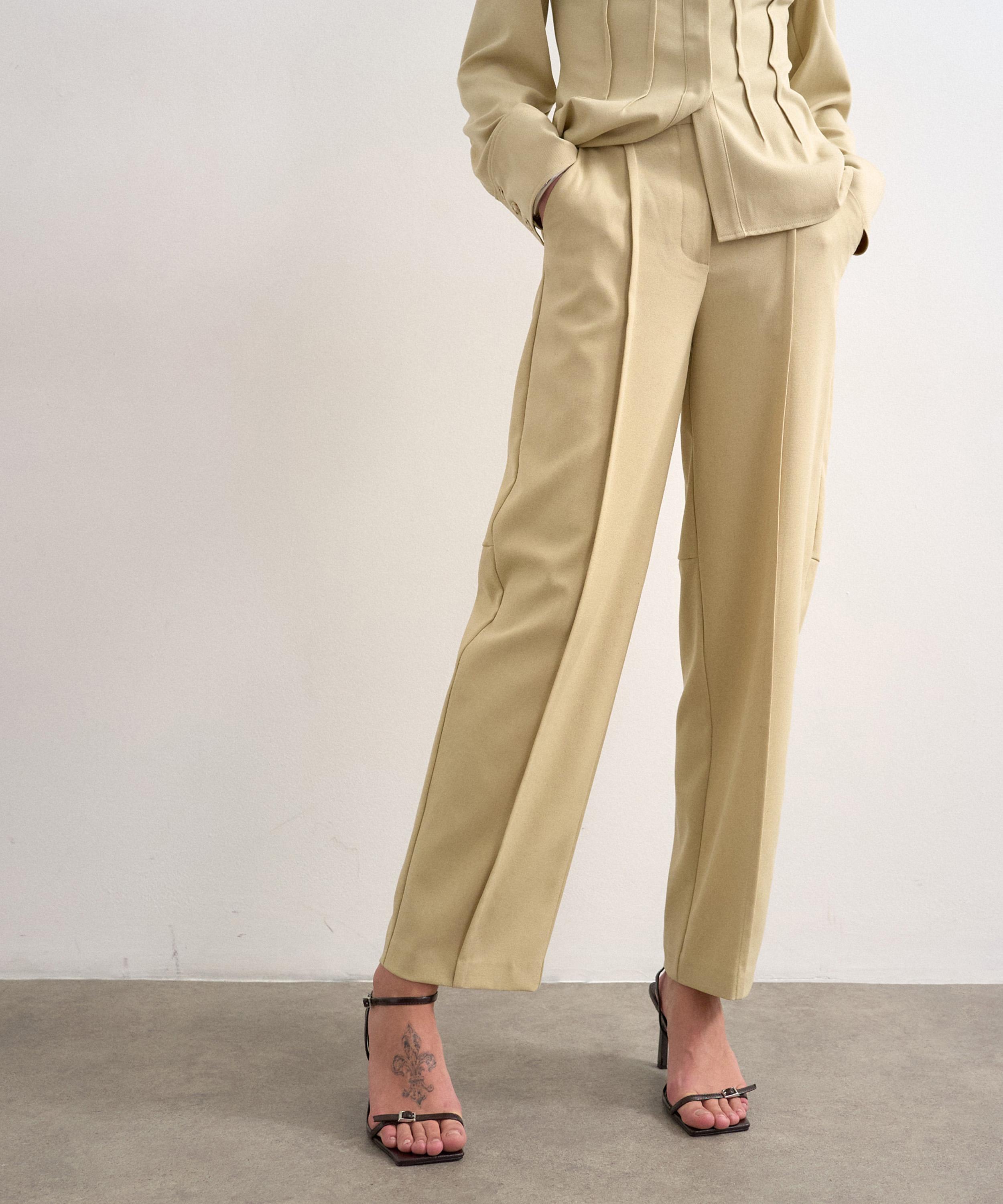 TOPSHOP - Sage Wide-Leg Slouchy Trousers image number 1
