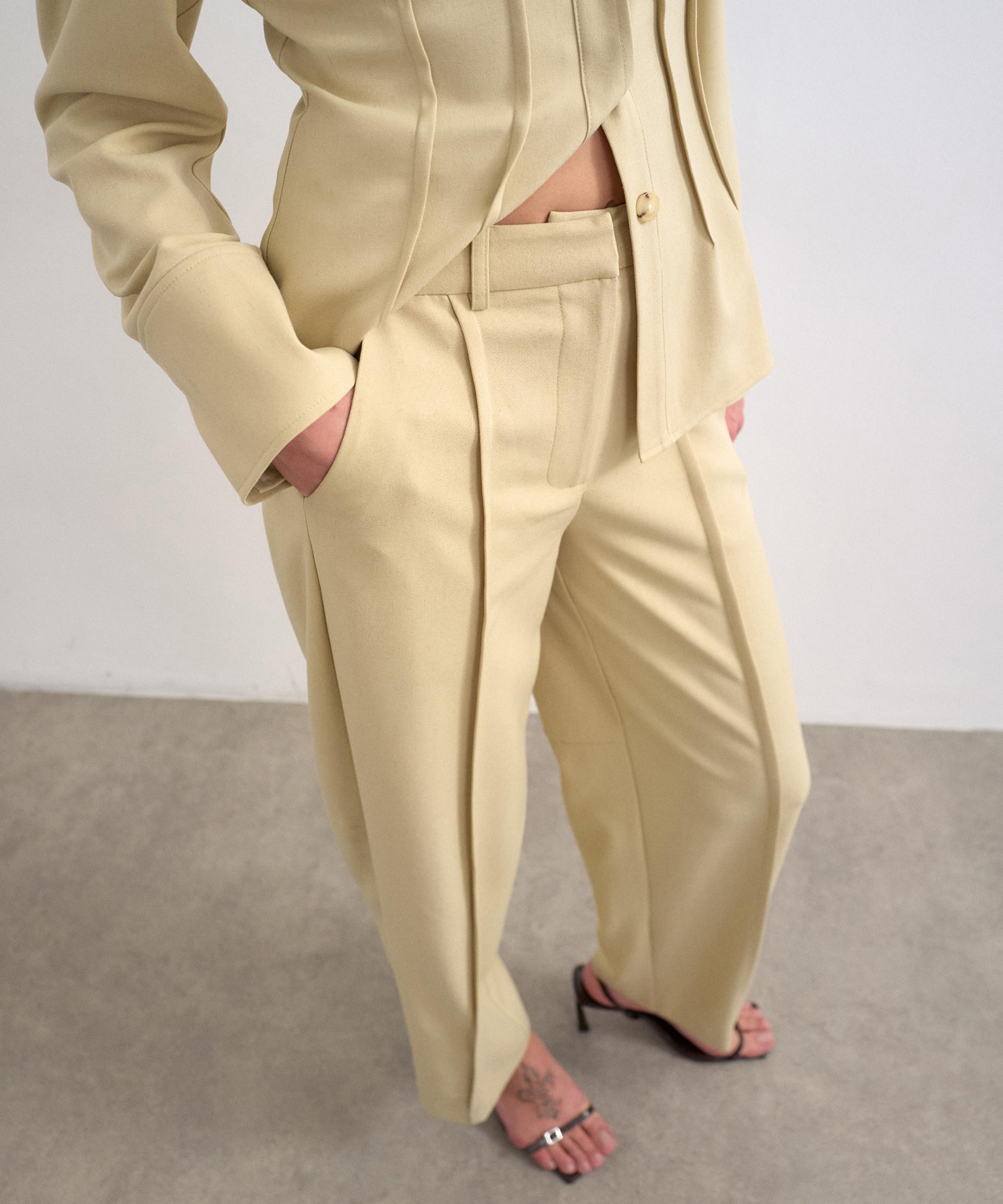 TOPSHOP - Sage Wide-Leg Slouchy Trousers image number 2