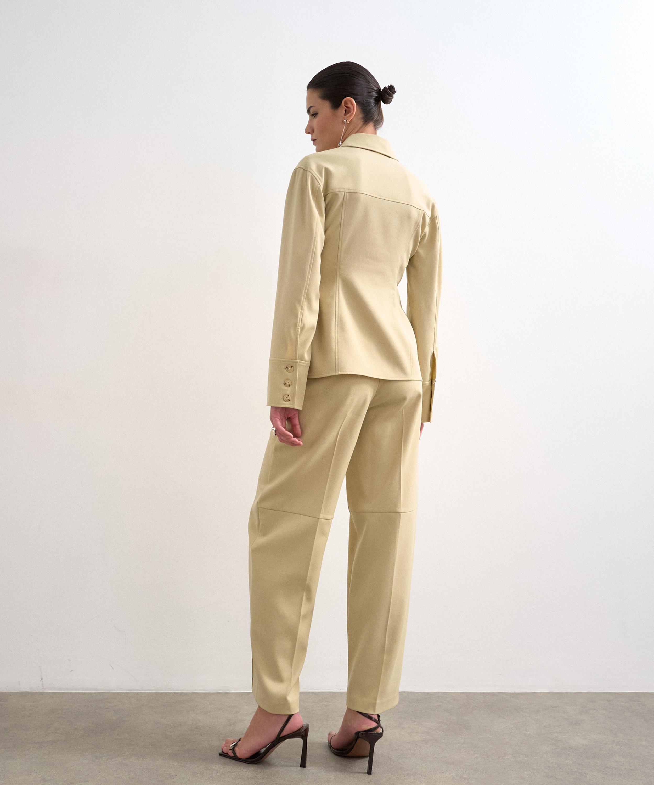 TOPSHOP - Sage Wide-Leg Slouchy Trousers image number 4