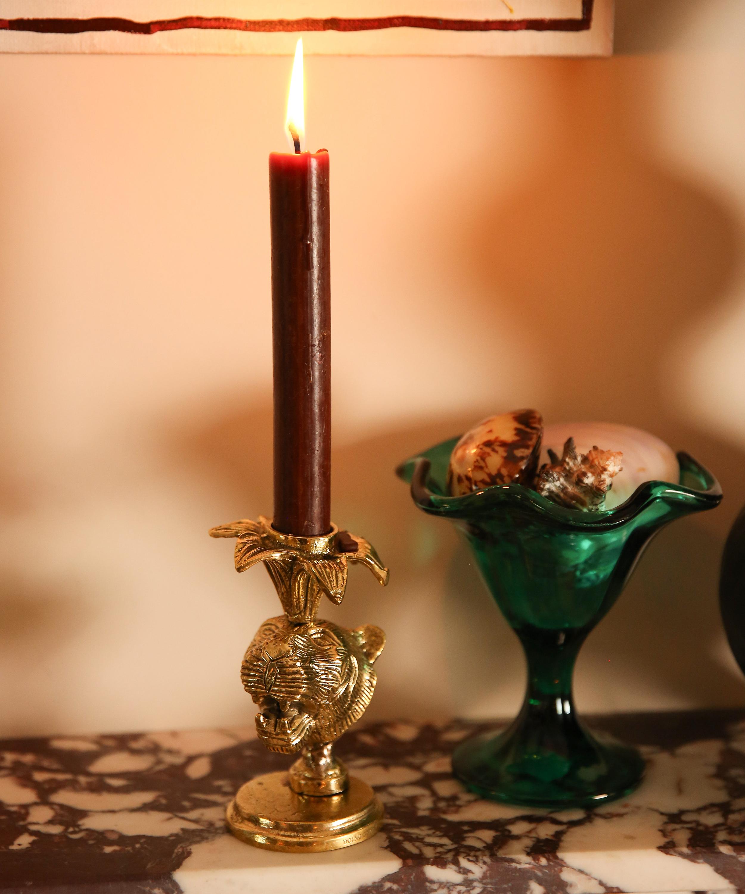 Doing Goods - Zia Tiger Candleholder image number 2